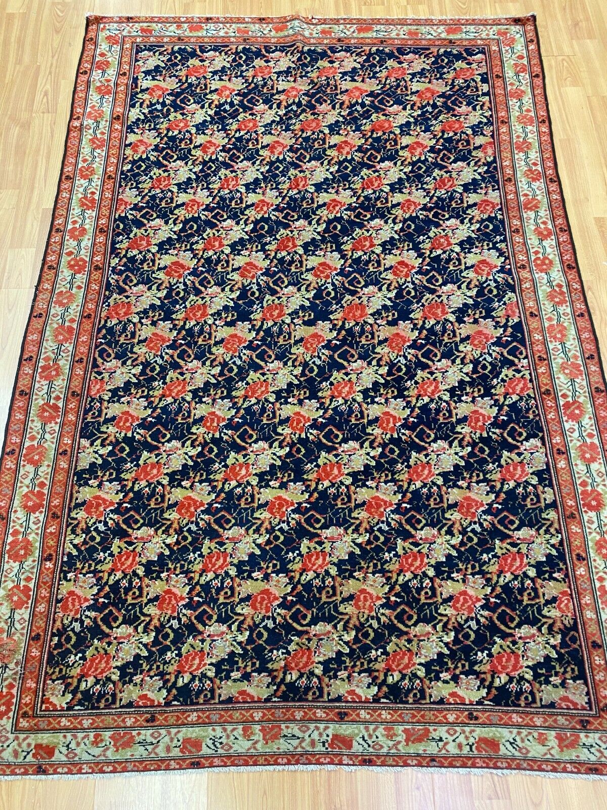 Antique Kurdish Oriental Rug - 4'1 x 6