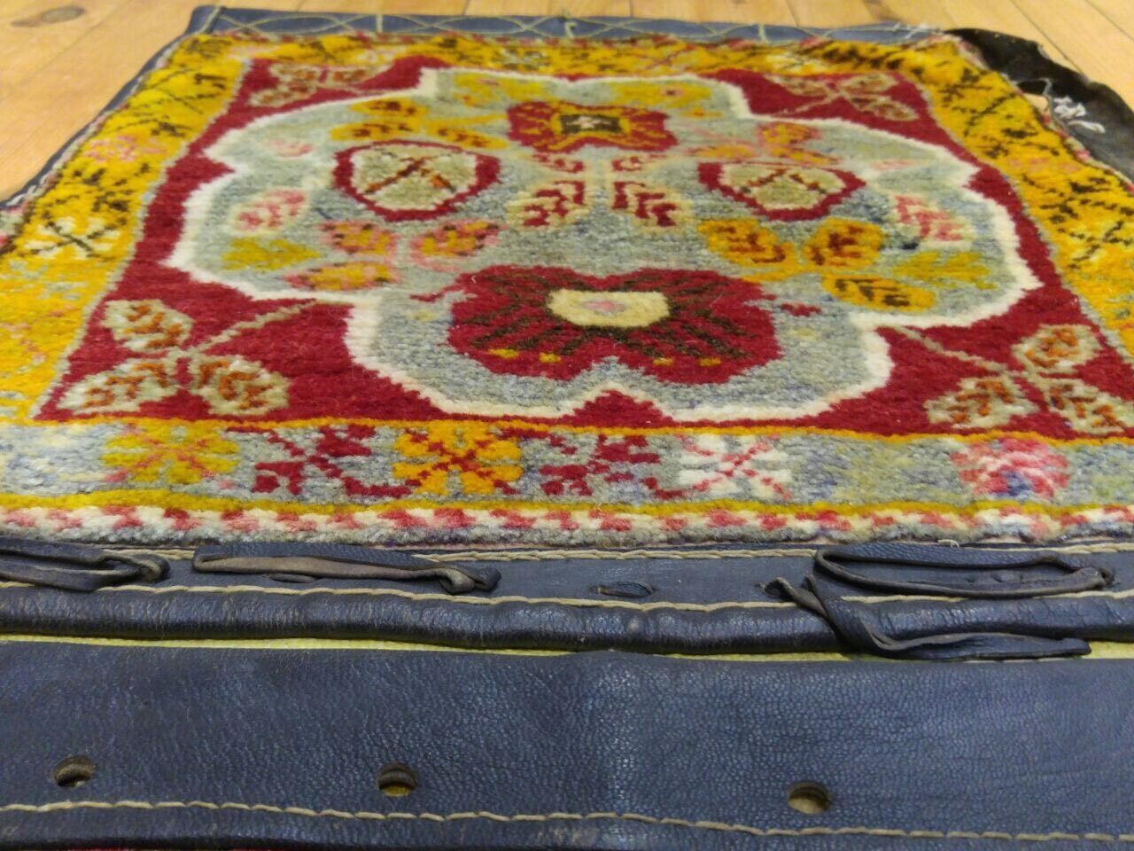 Antique Sivas Region Leather Donkey Bag with Vegy Dyes