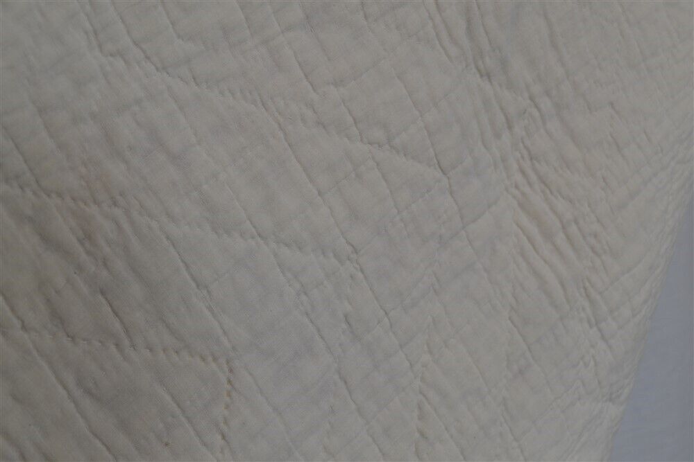 Mid-1800s Pink/Beige Calico Antique Quilt 63x83