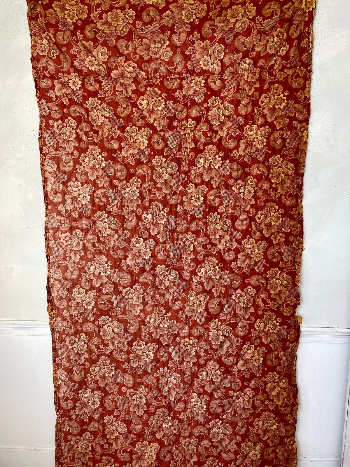 18th Century French Country Quilted Textile Fragment