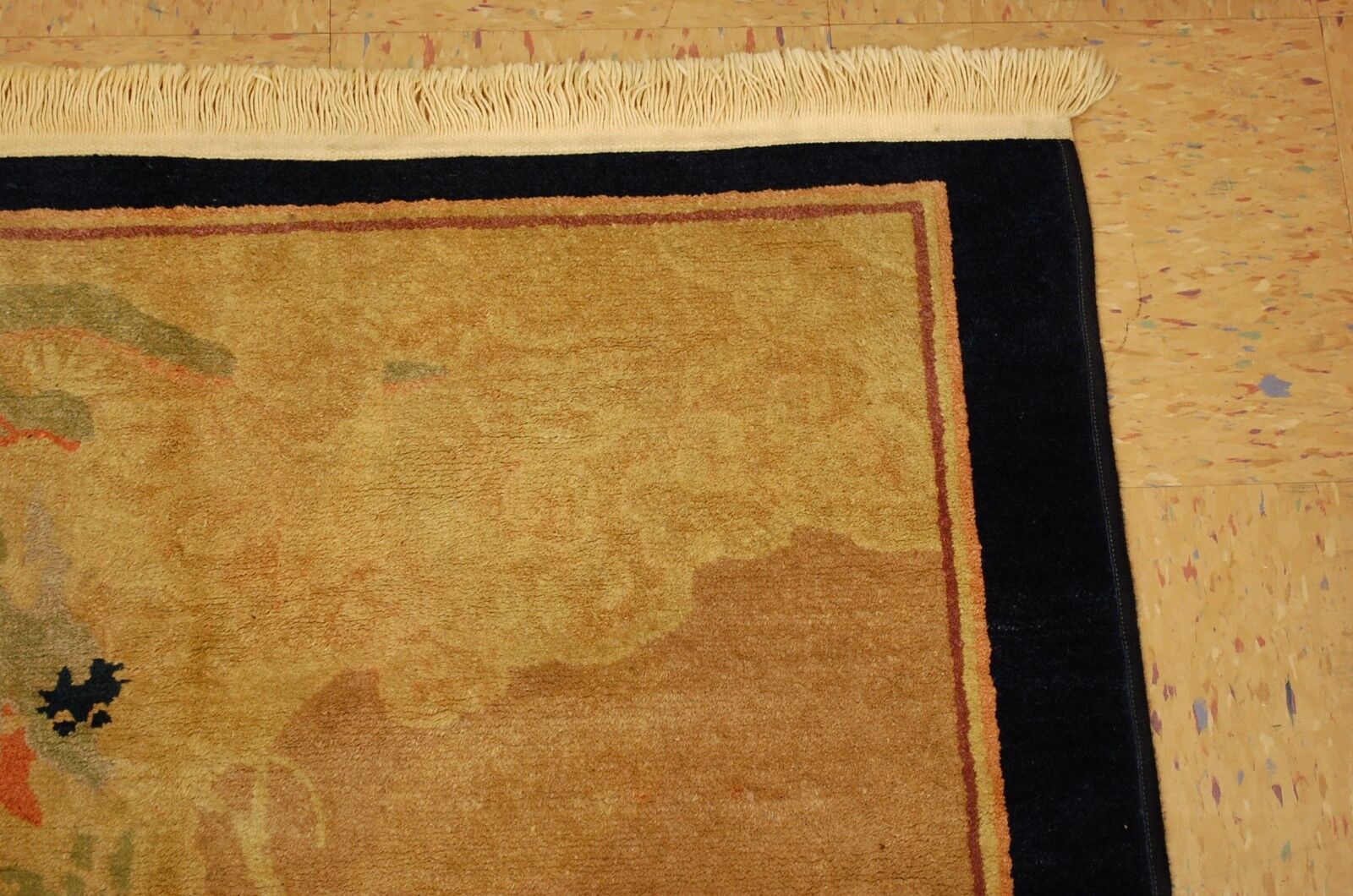 Antique Chinese Sea and Cloud Dragon Rug 3.5x4.7