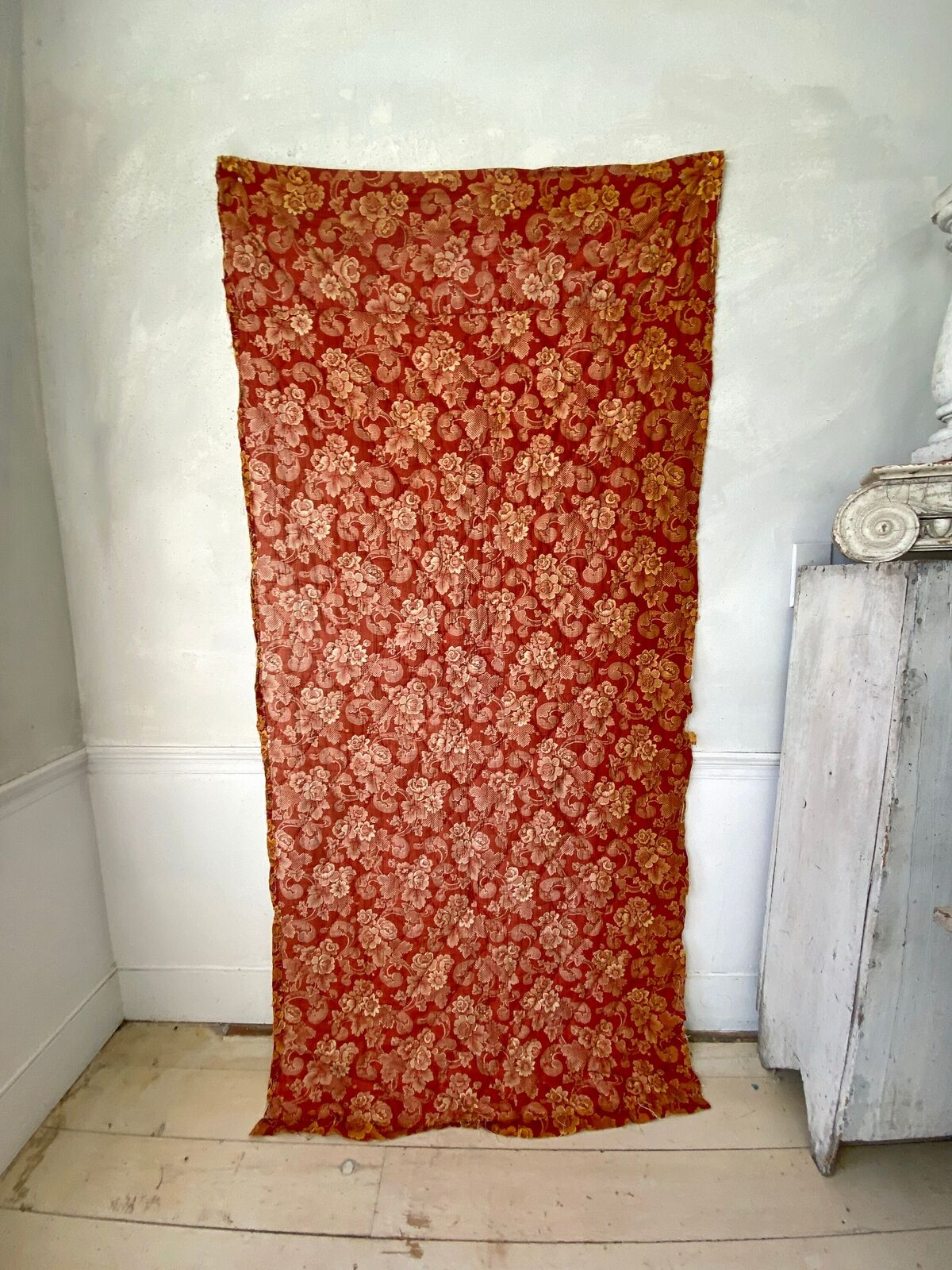 18th Century French Country Quilted Textile Fragment