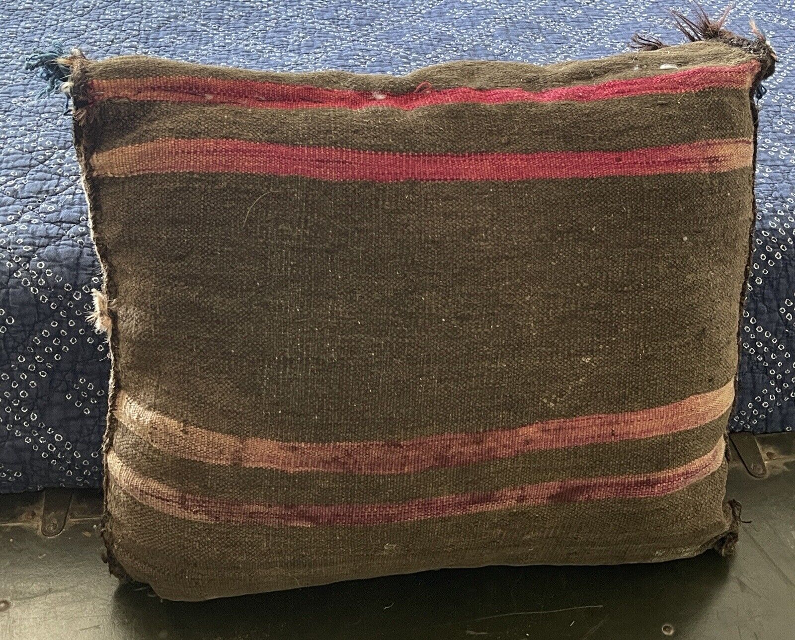 Early 1900s Afghan Persian Pillow Throw Rug
