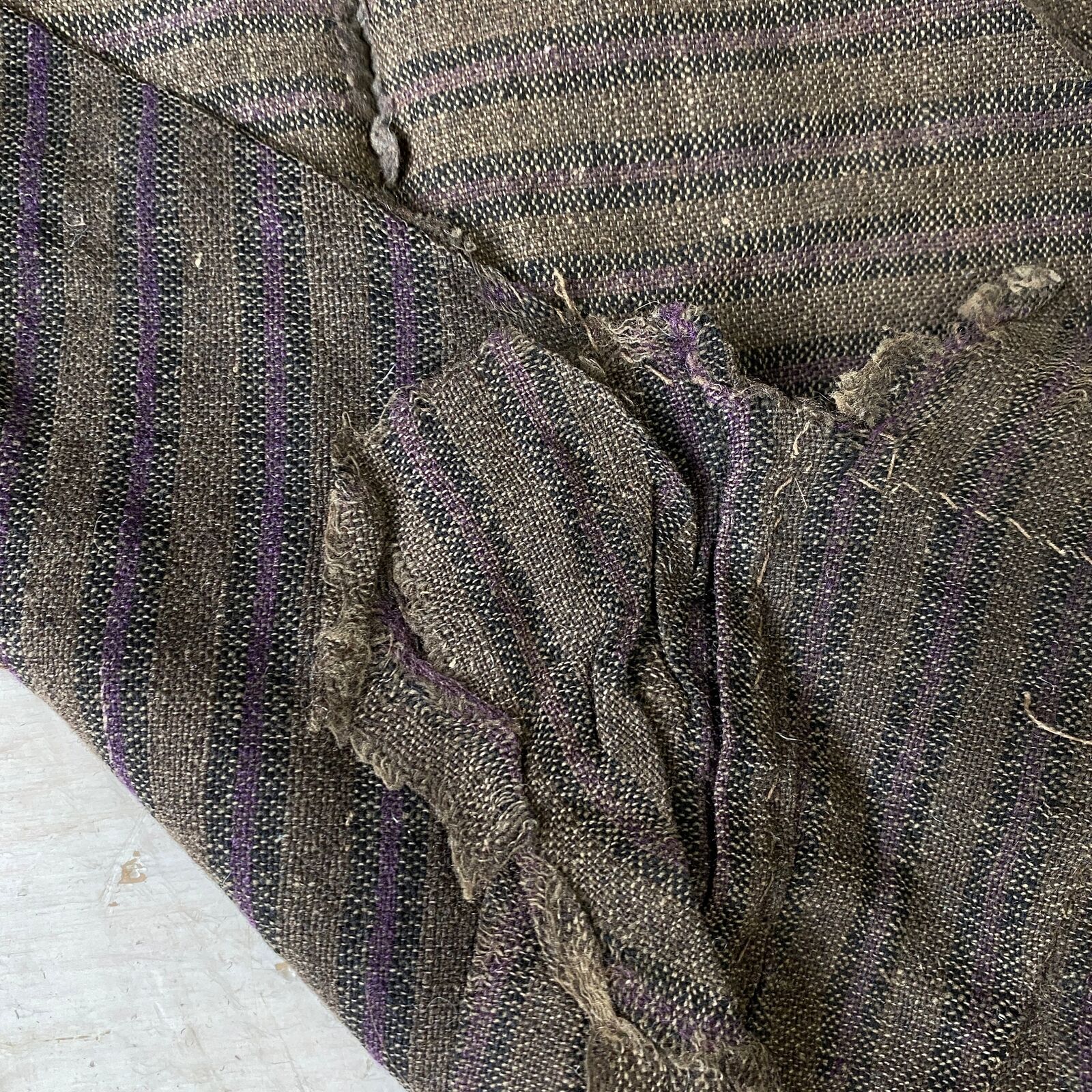 Authentic 17th Century Handwoven Wool Fabric