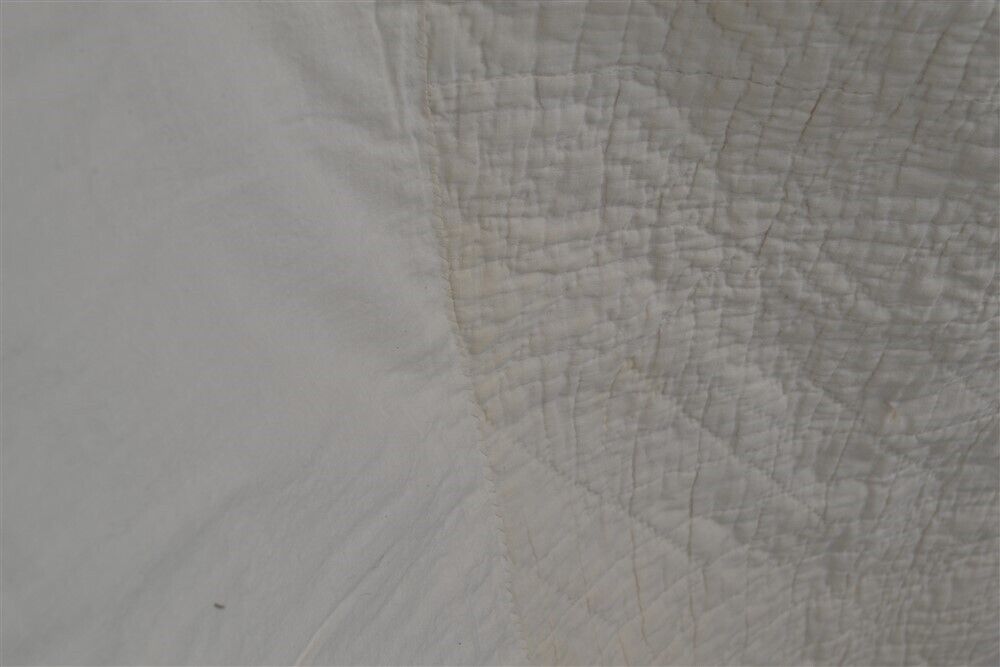 Mid-1800s Pink/Beige Calico Antique Quilt 63x83