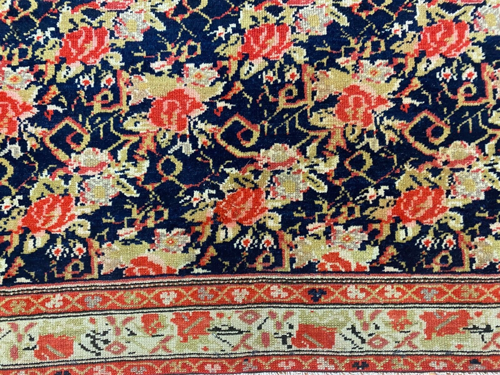 Antique Kurdish Oriental Rug - 4'1 x 6