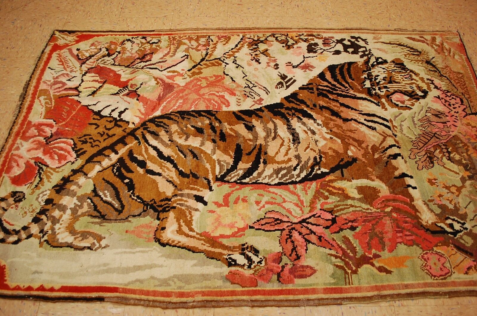 Rare Pre-1900 Caucasian Gharabagh Rug 4.8x7.5