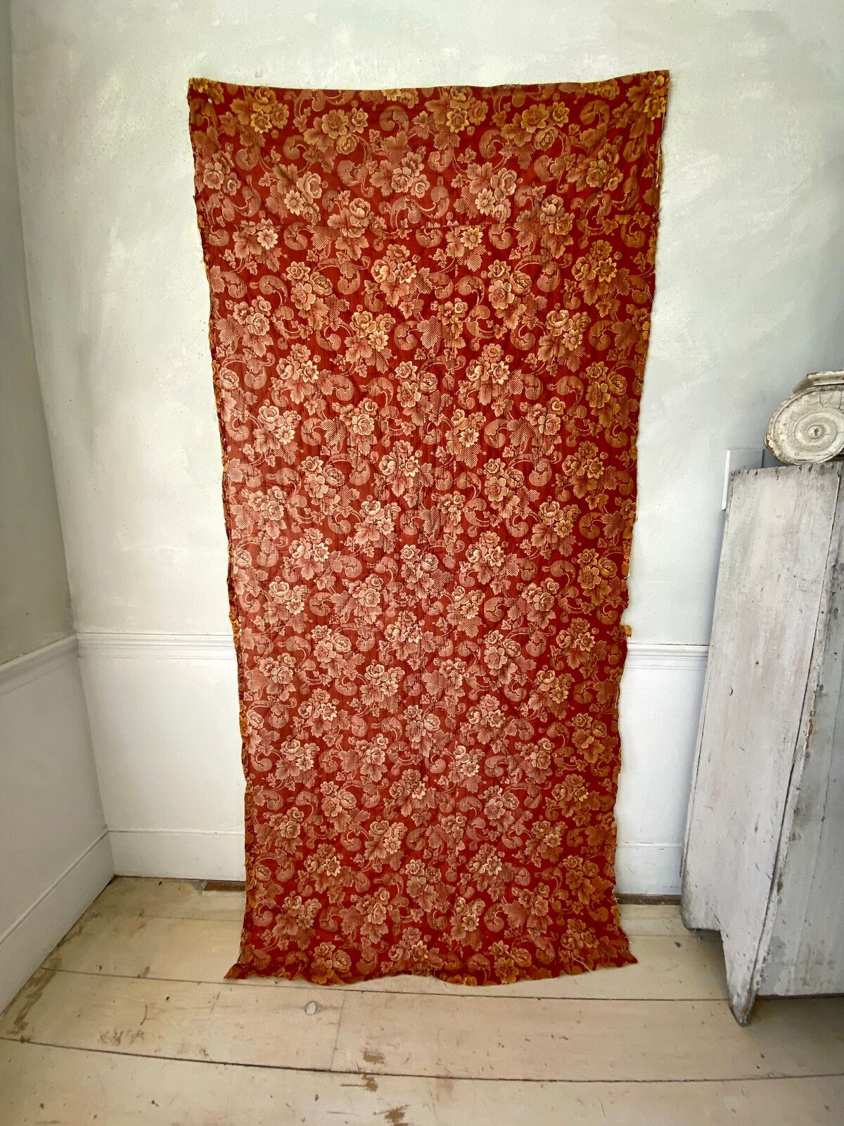 18th Century French Country Quilted Textile Fragment