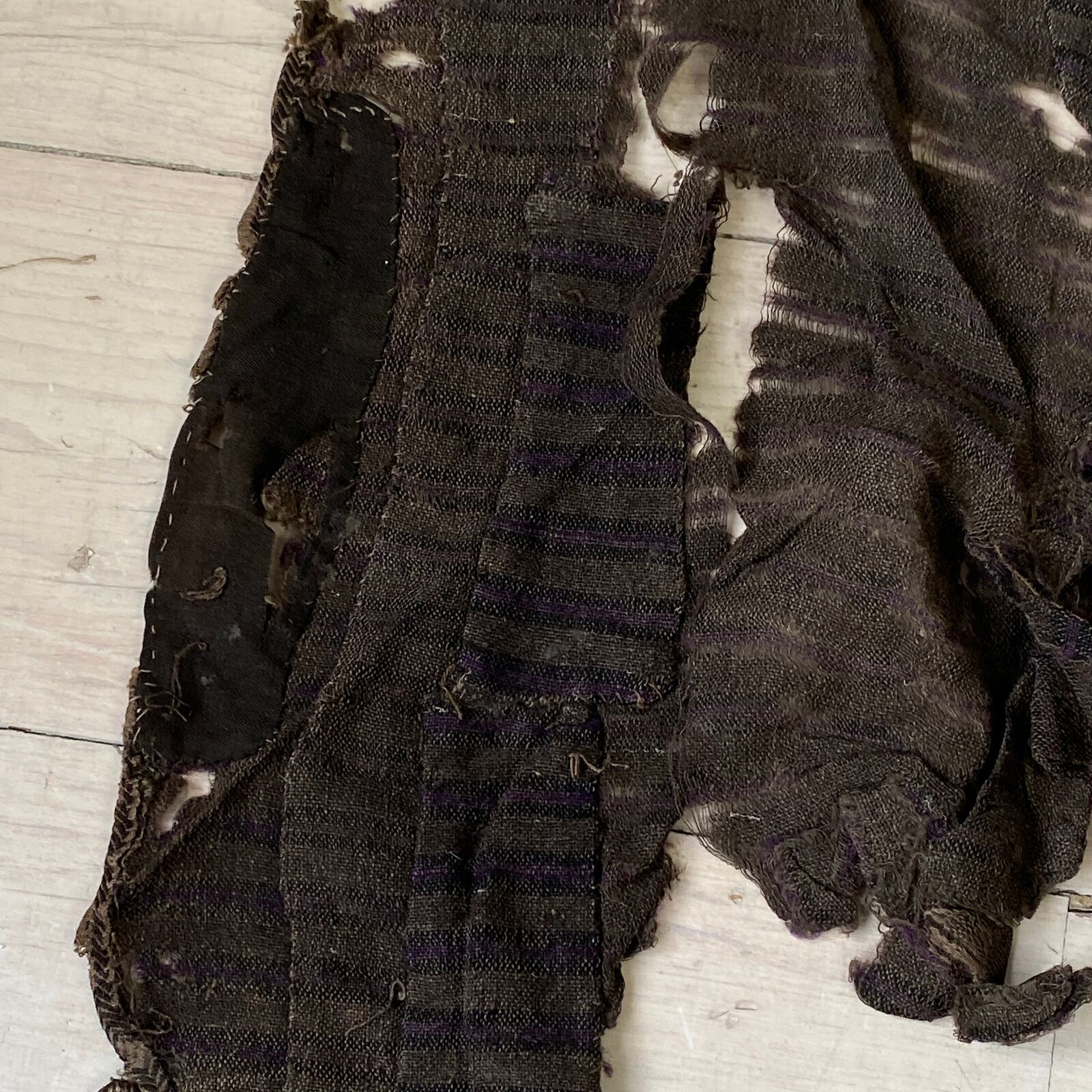 Authentic 17th Century Handwoven Wool Fabric