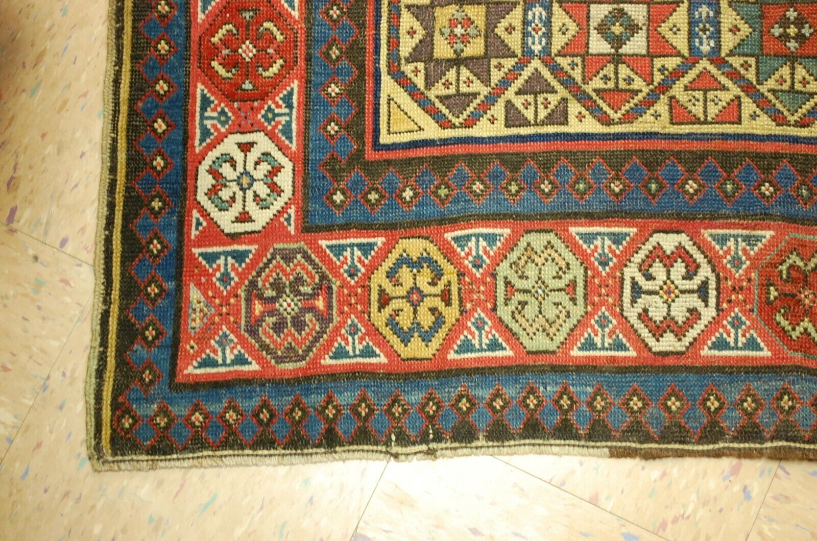 Rare Pre-1900 Caucasian Shirvan Runner Rug