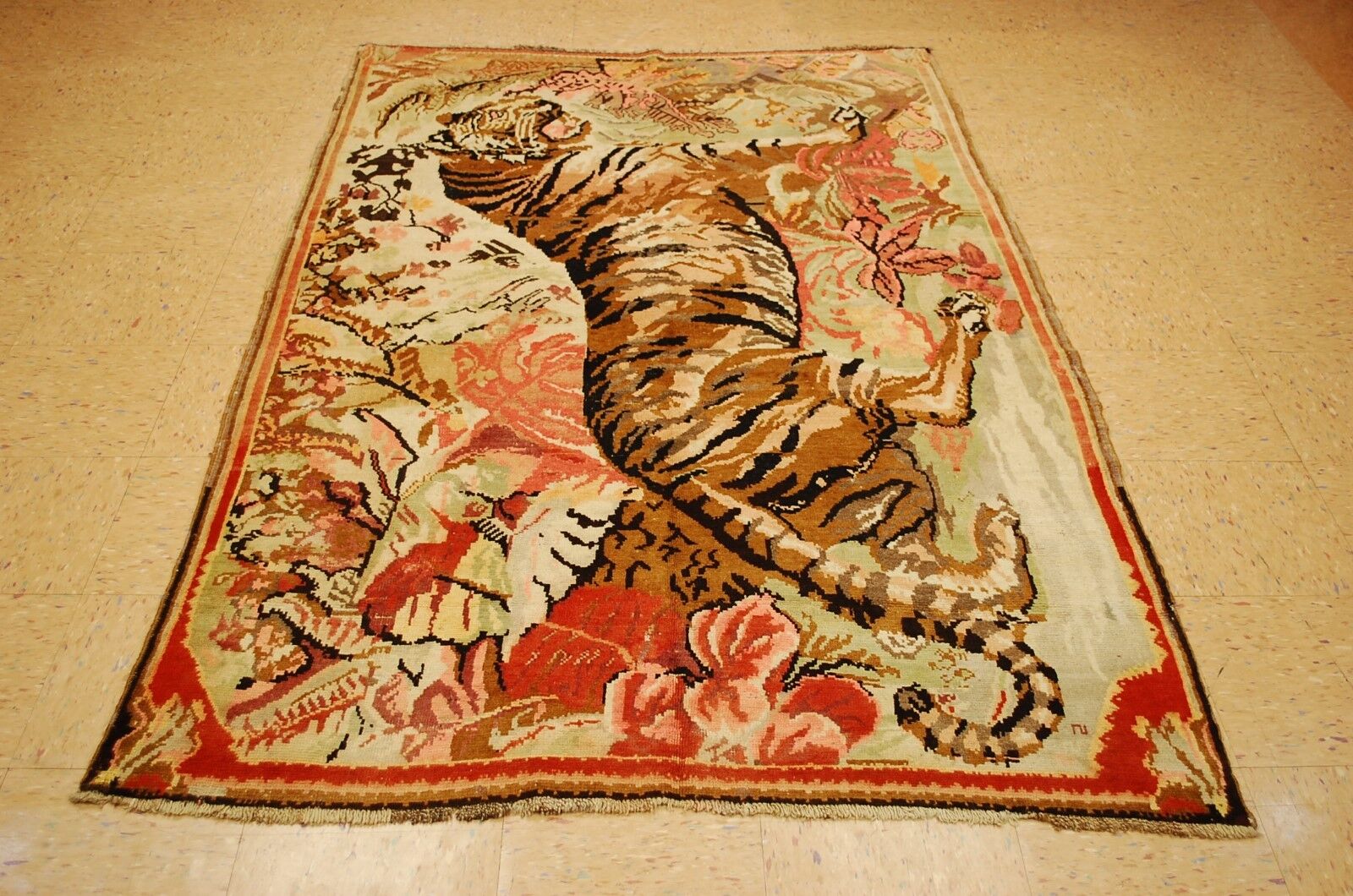 Rare Pre-1900 Caucasian Gharabagh Rug 4.8x7.5