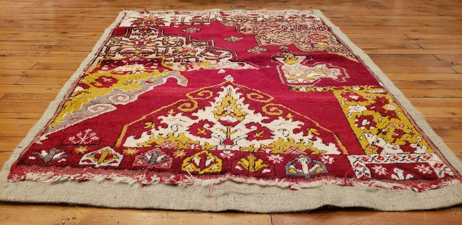 Antique Wool Pile Tribal Rug, Pre-1900s, 3'x4