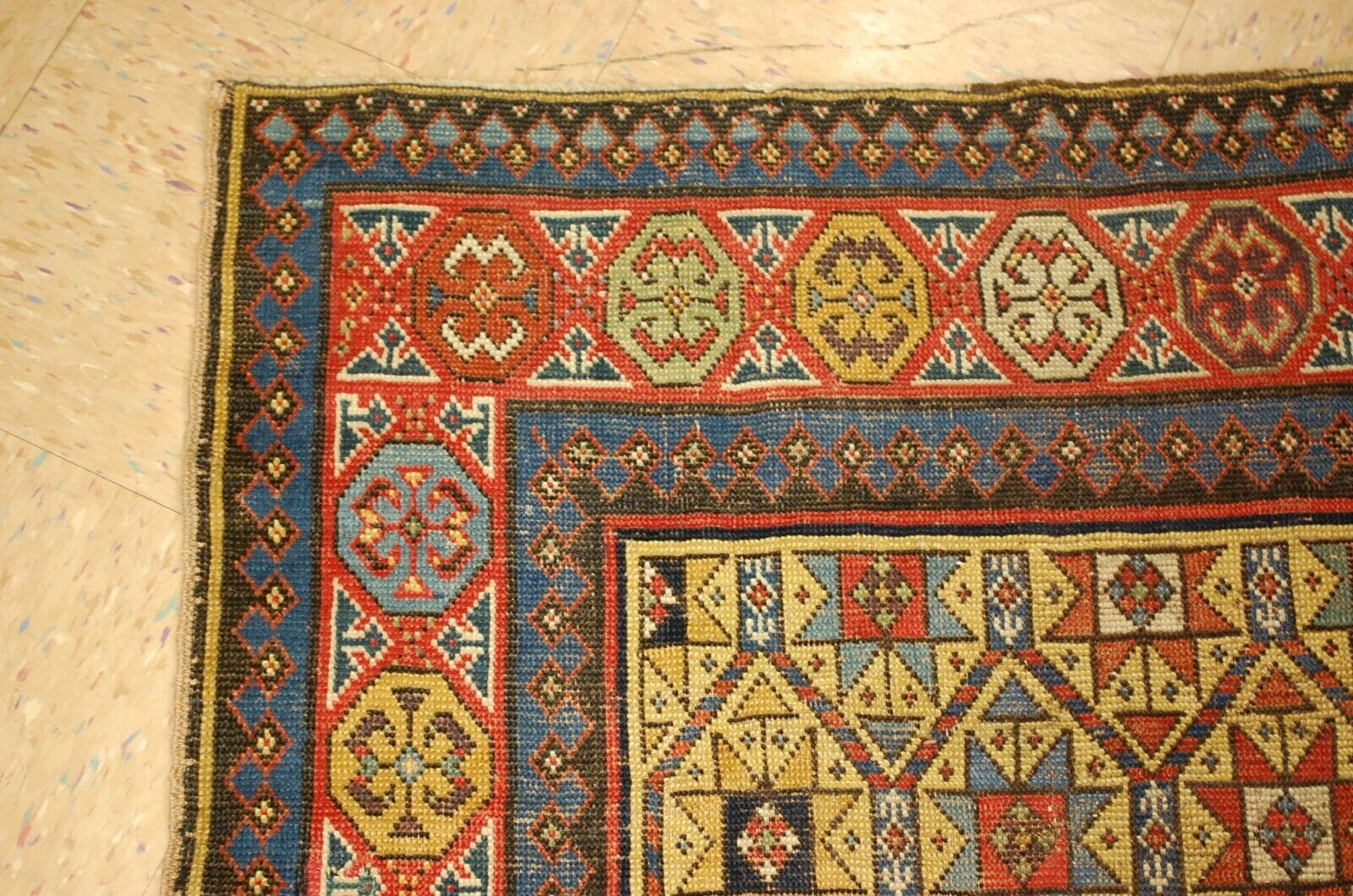 Rare Pre-1900 Caucasian Shirvan Runner Rug