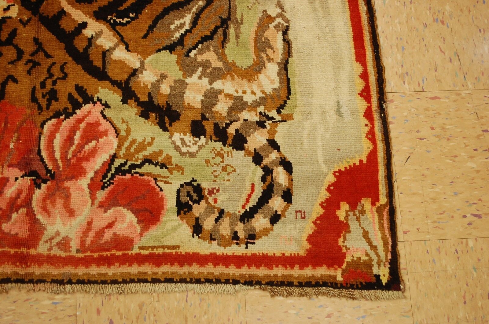 Rare Pre-1900 Caucasian Gharabagh Rug 4.8x7.5