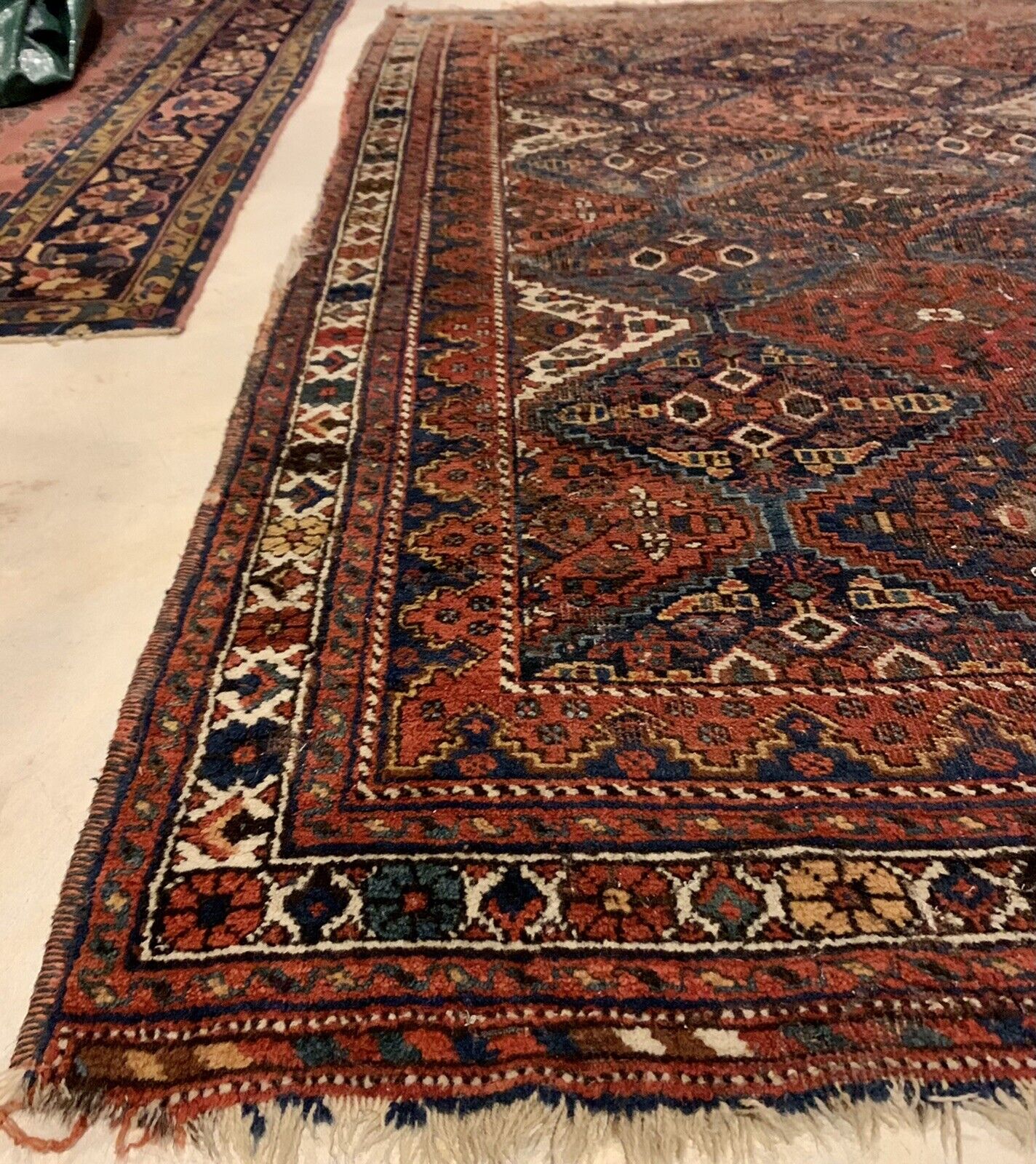 Early 1900's Antique Kazak Caucasian Rug 58x51