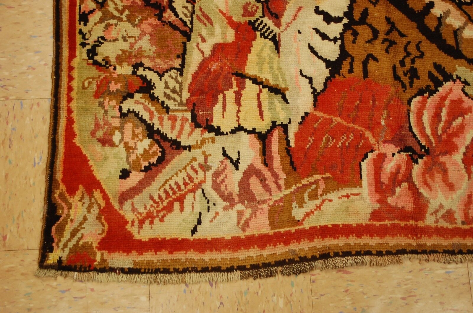 Rare Pre-1900 Caucasian Gharabagh Rug 4.8x7.5