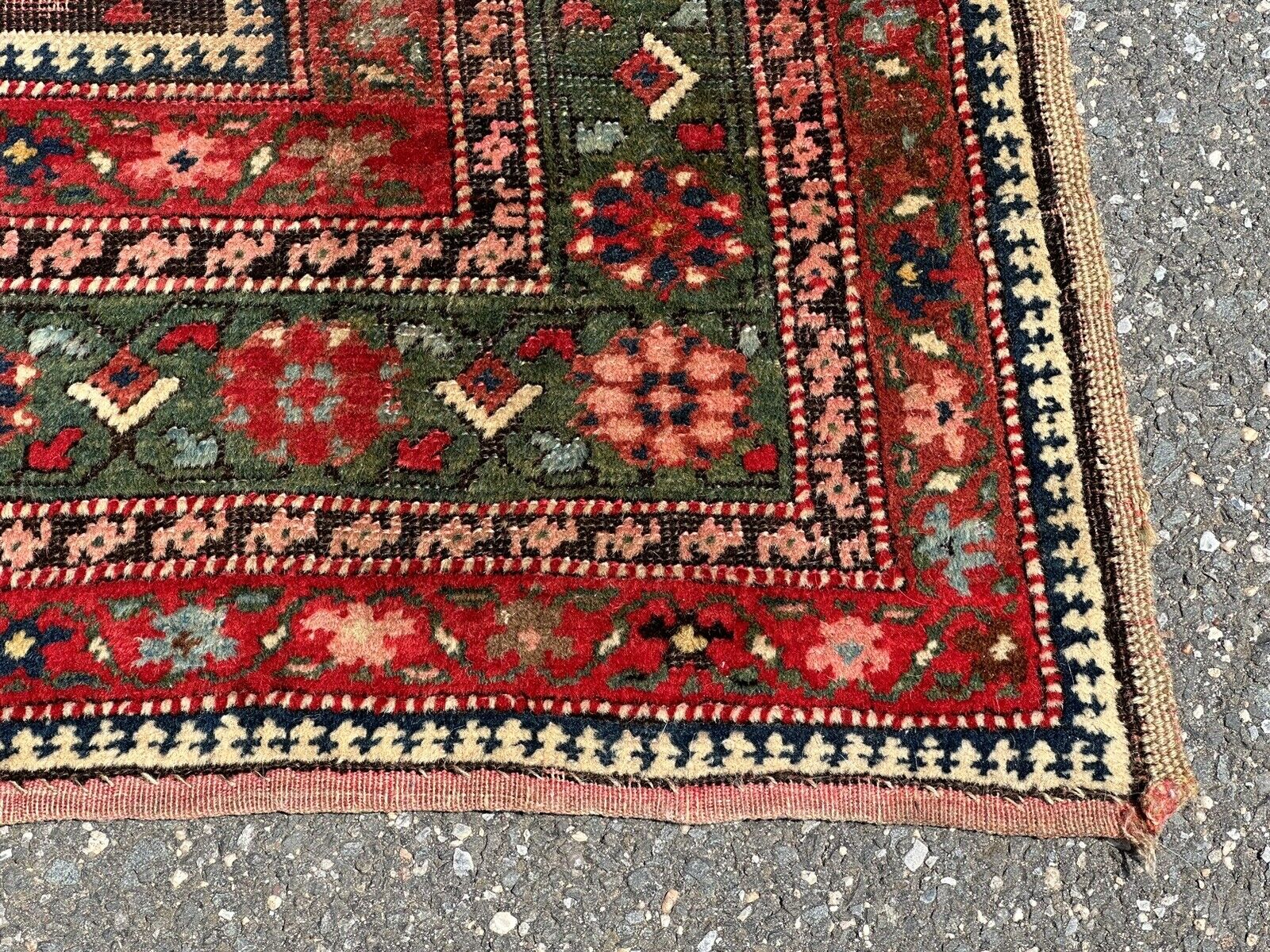 Antique Caucasian Armenian Gharabagh Rug 4.5x8.7