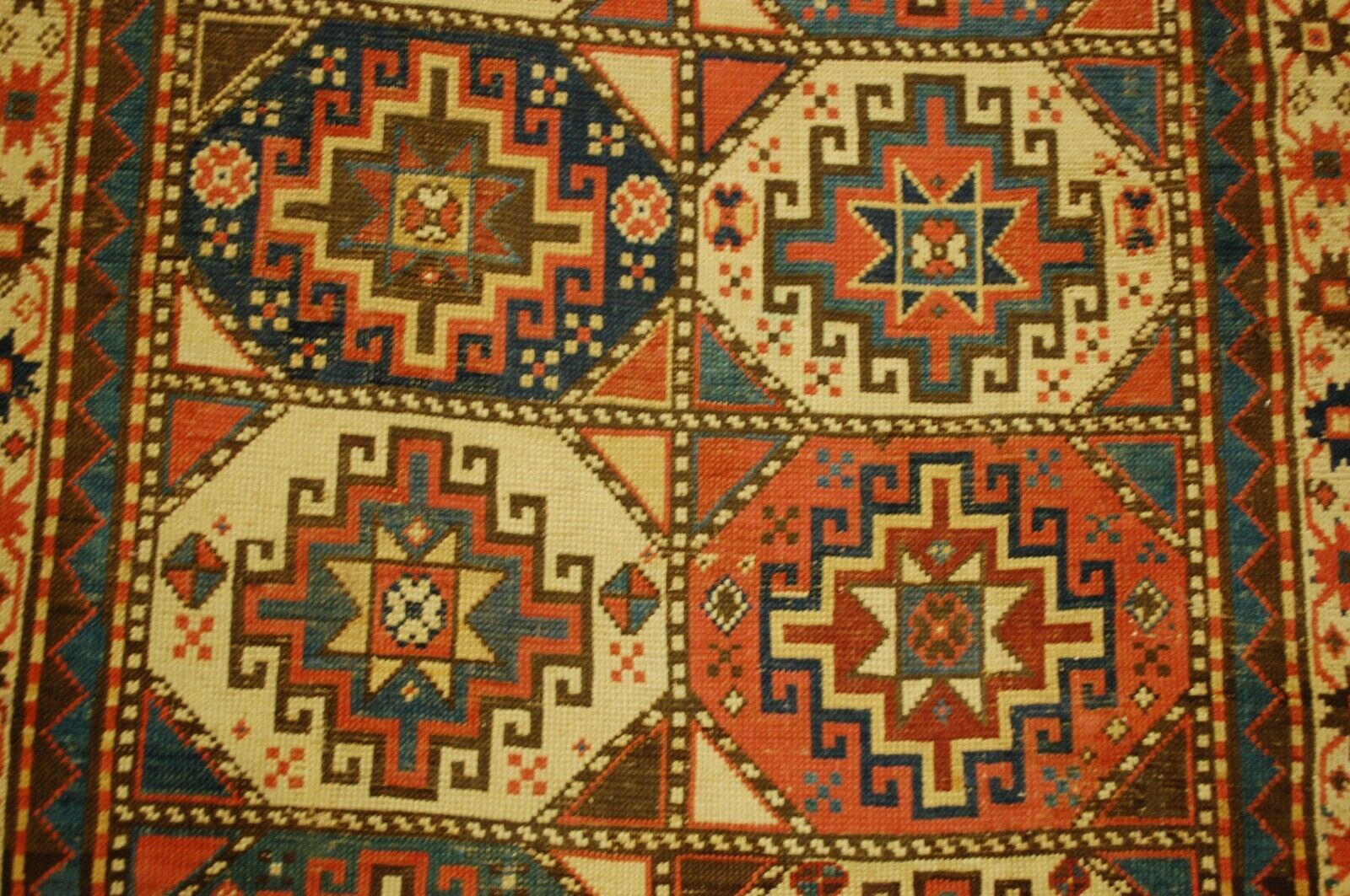 Antique Caucasian Shirvan Kazak Rug 3'5" x 8