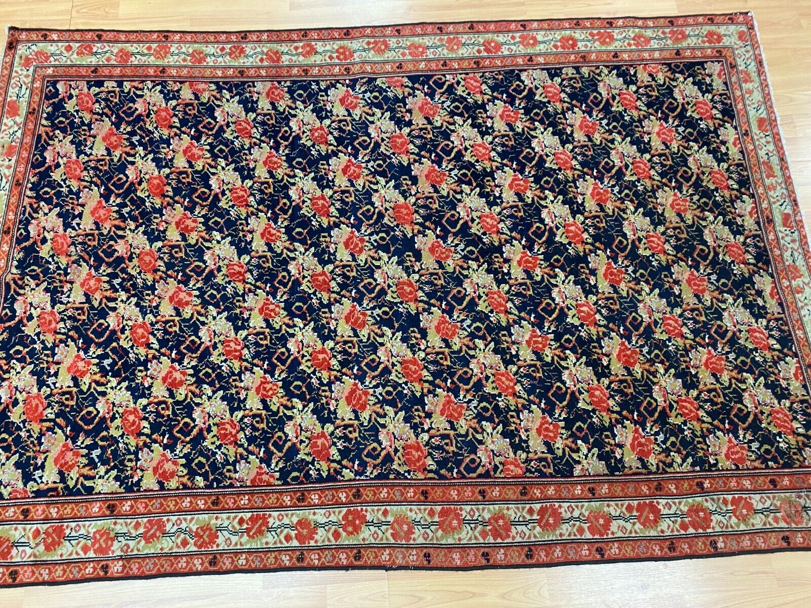 Antique Kurdish Oriental Rug - 4'1 x 6