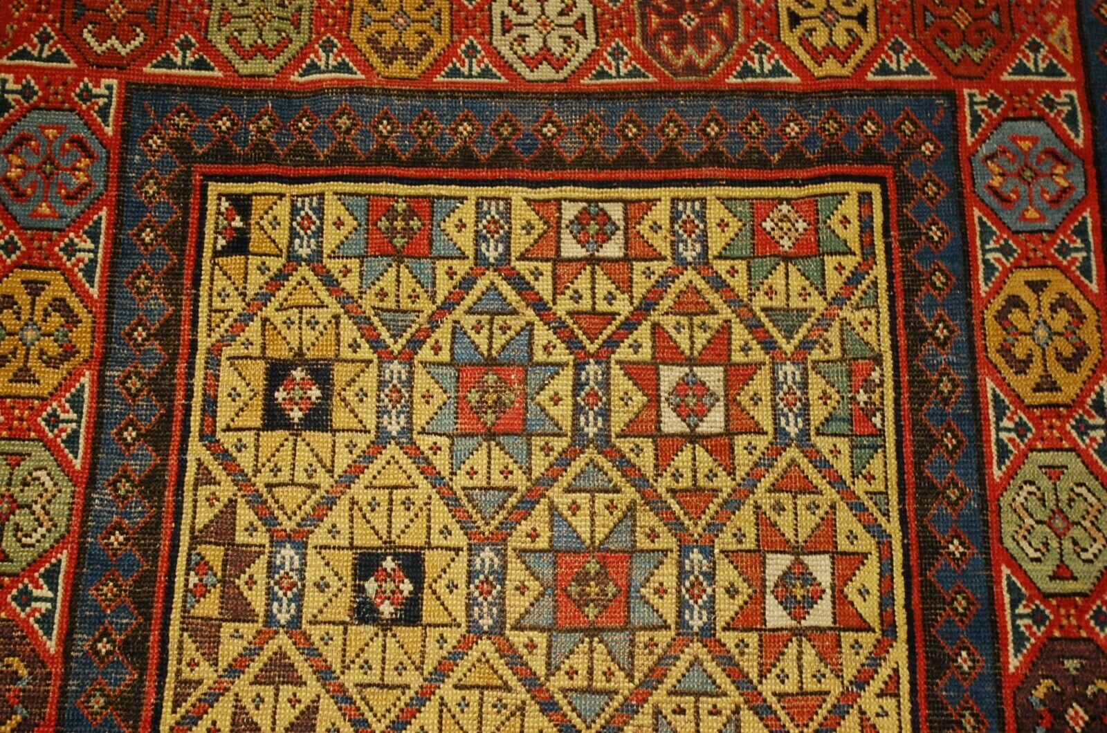 Rare Pre-1900 Caucasian Shirvan Runner Rug