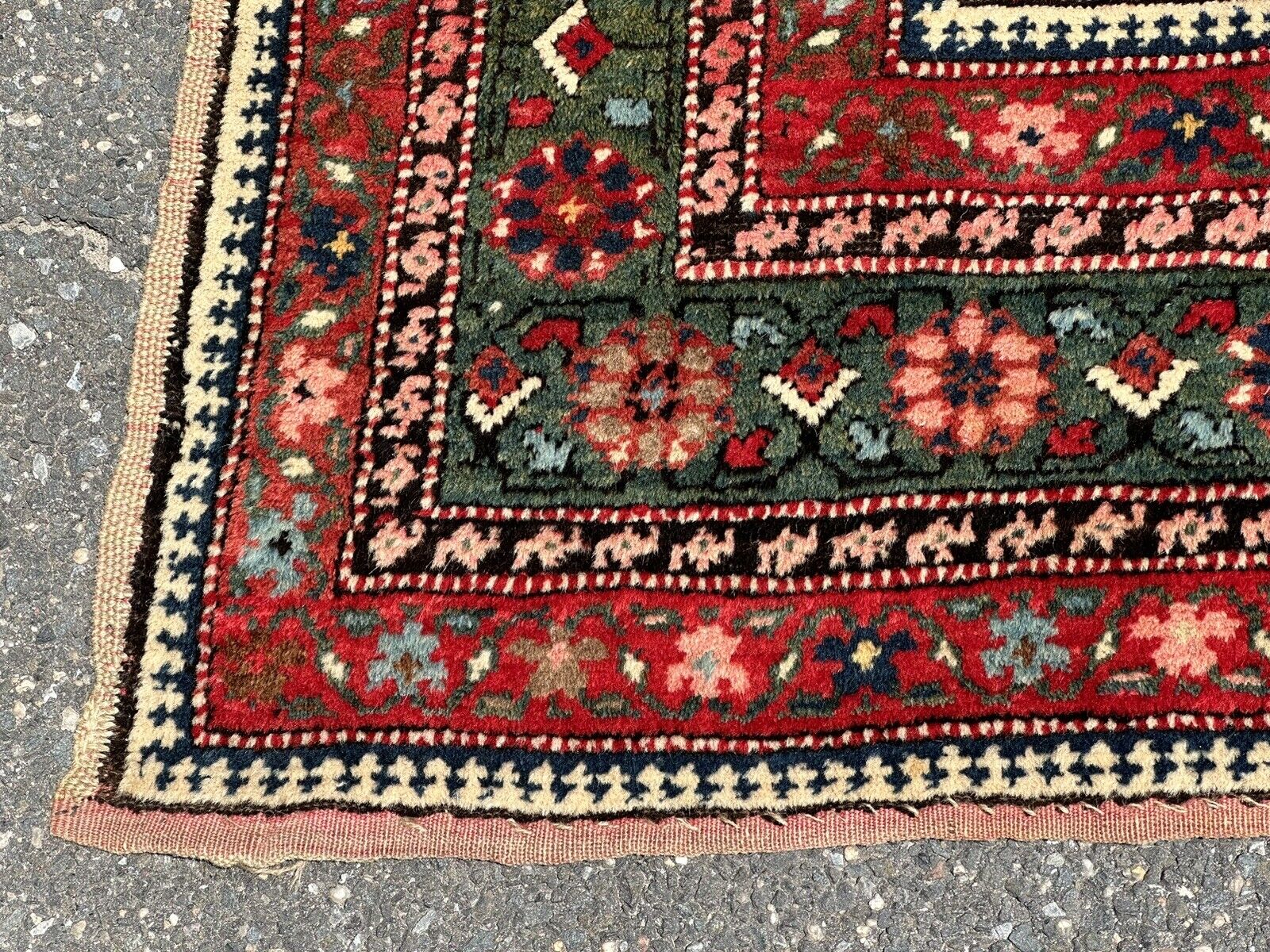 Antique Caucasian Armenian Gharabagh Rug 4.5x8.7