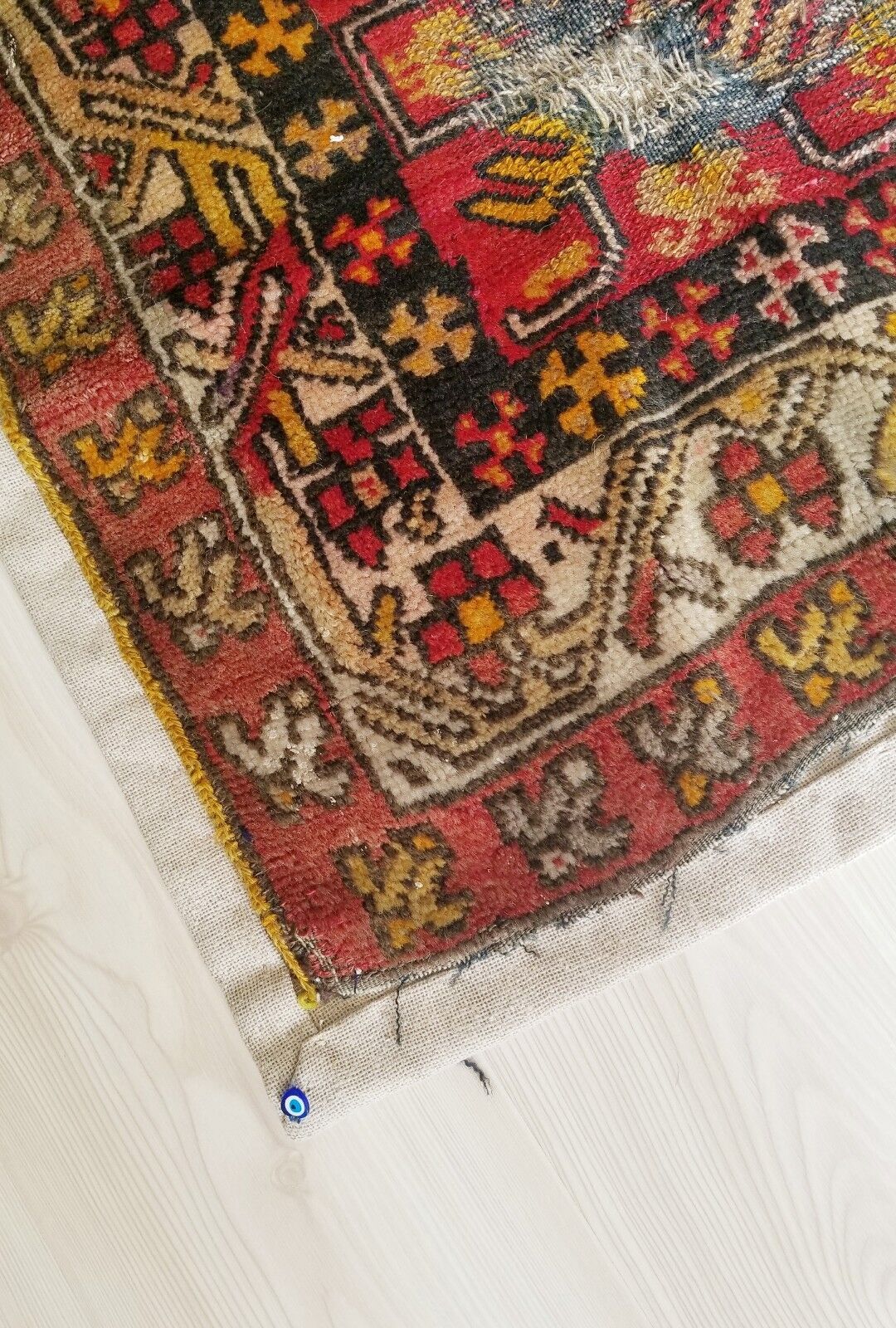 Antique Sivas Prayer Pile Rug, Pre-1900s, Turkey