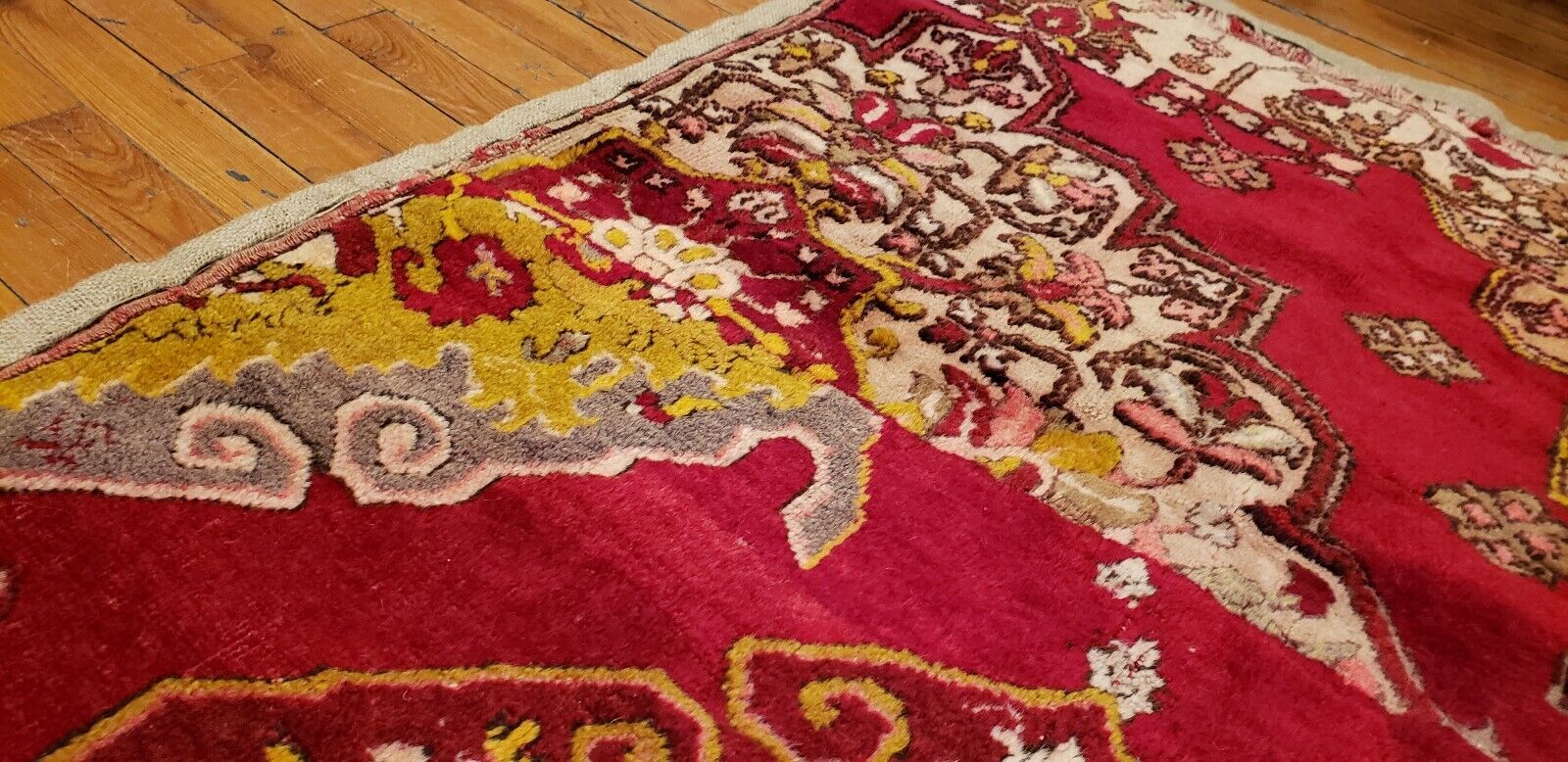 Antique Wool Pile Tribal Rug, Pre-1900s, 3'x4