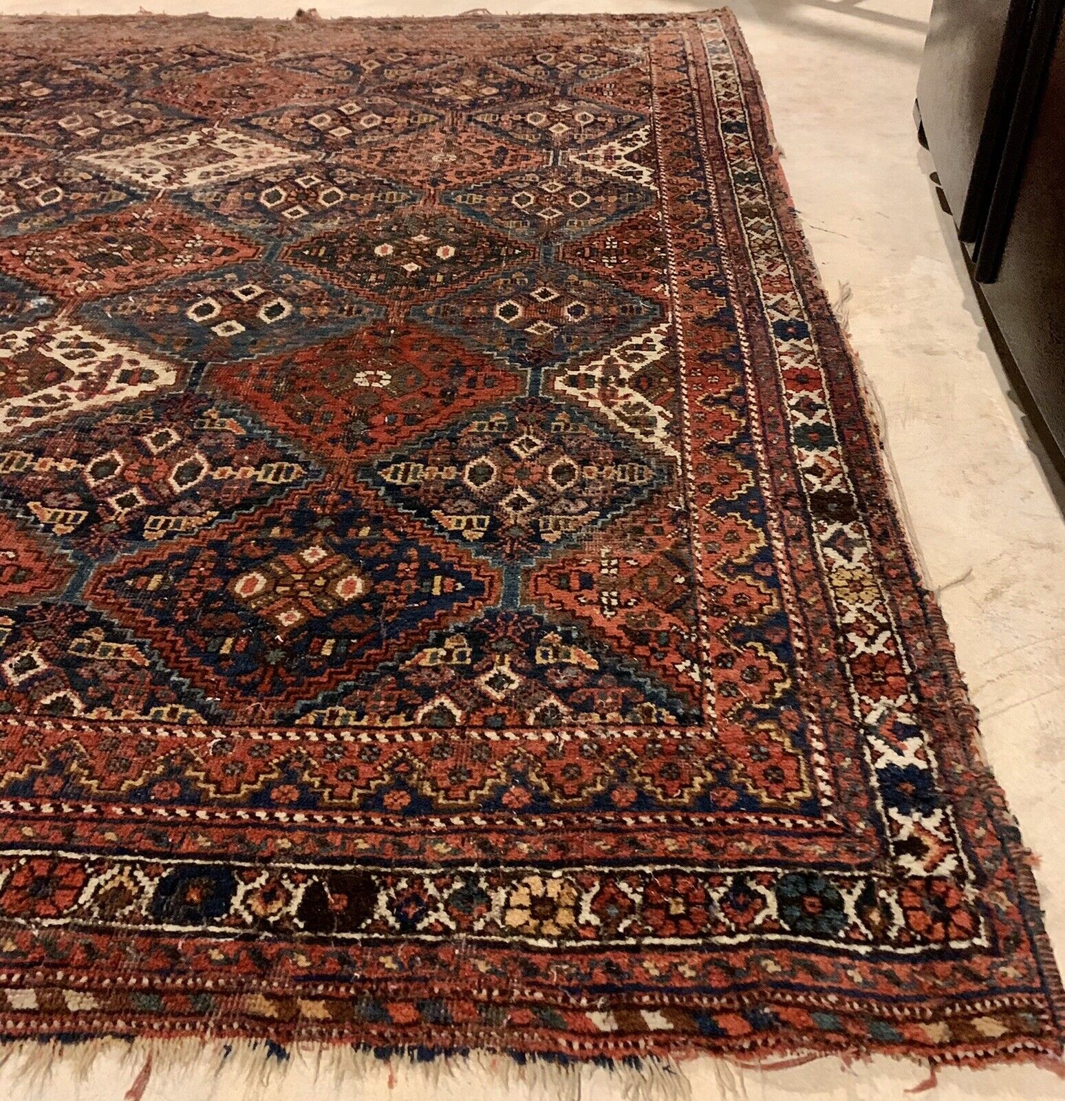 Early 1900's Antique Kazak Caucasian Rug 58x51