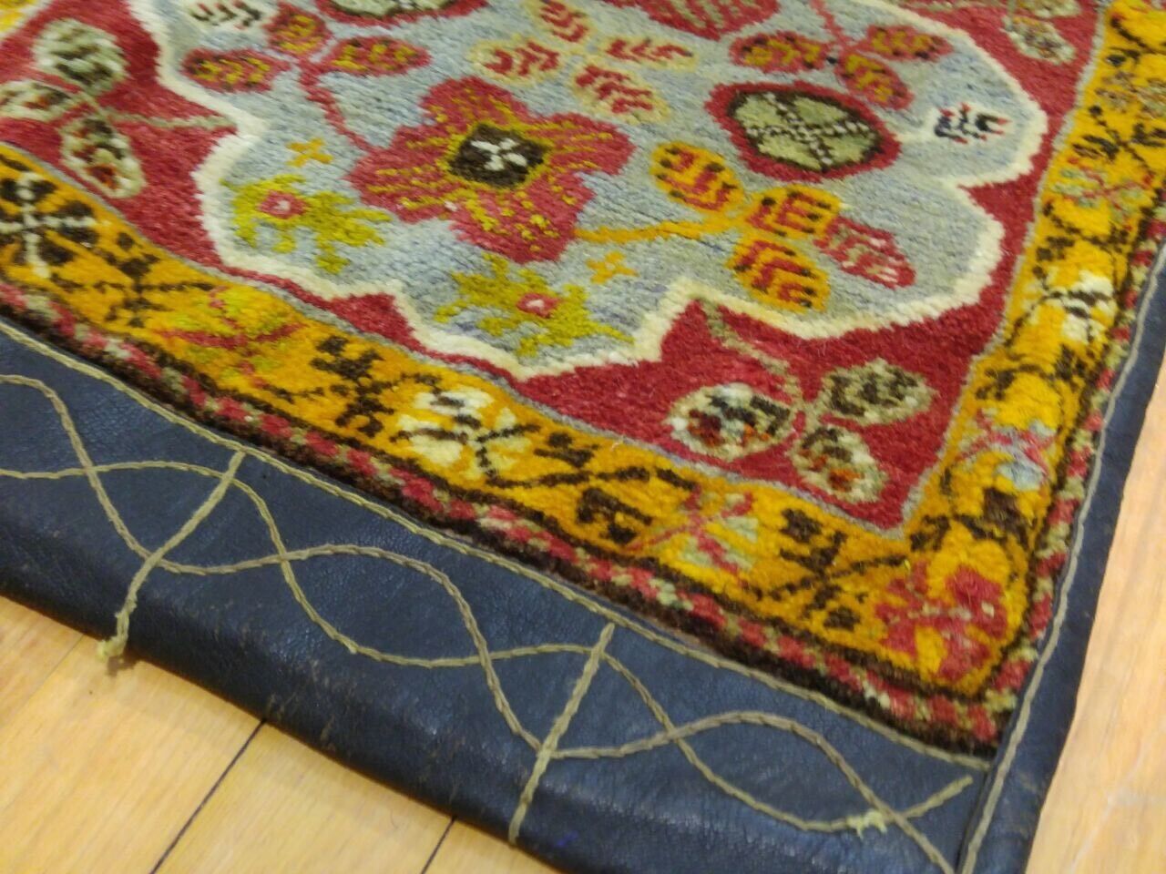 Antique Sivas Region Leather Donkey Bag with Vegy Dyes