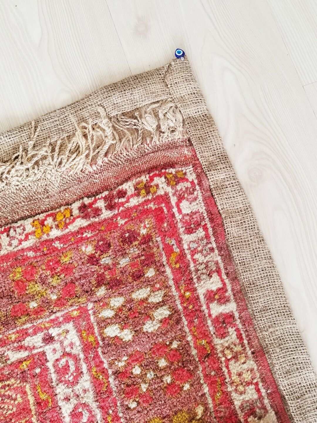 Vintage Pre-1900 Kirsehir Wool Pile Rug 3'7"×5'5