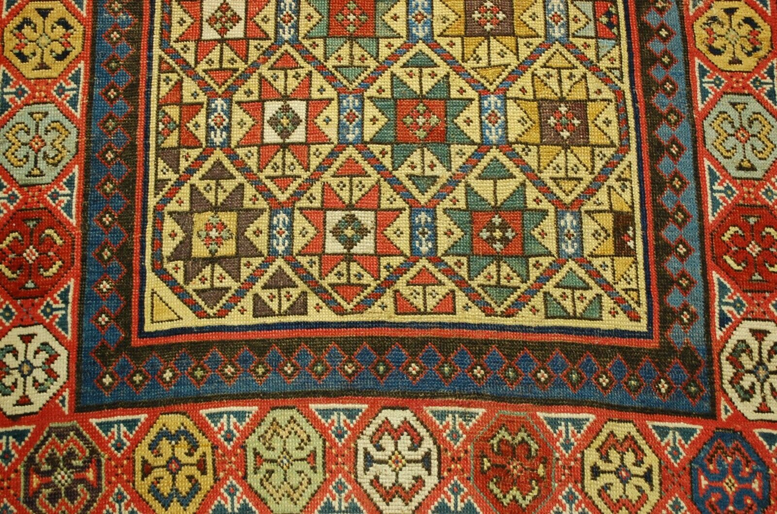 Rare Pre-1900 Caucasian Shirvan Runner Rug