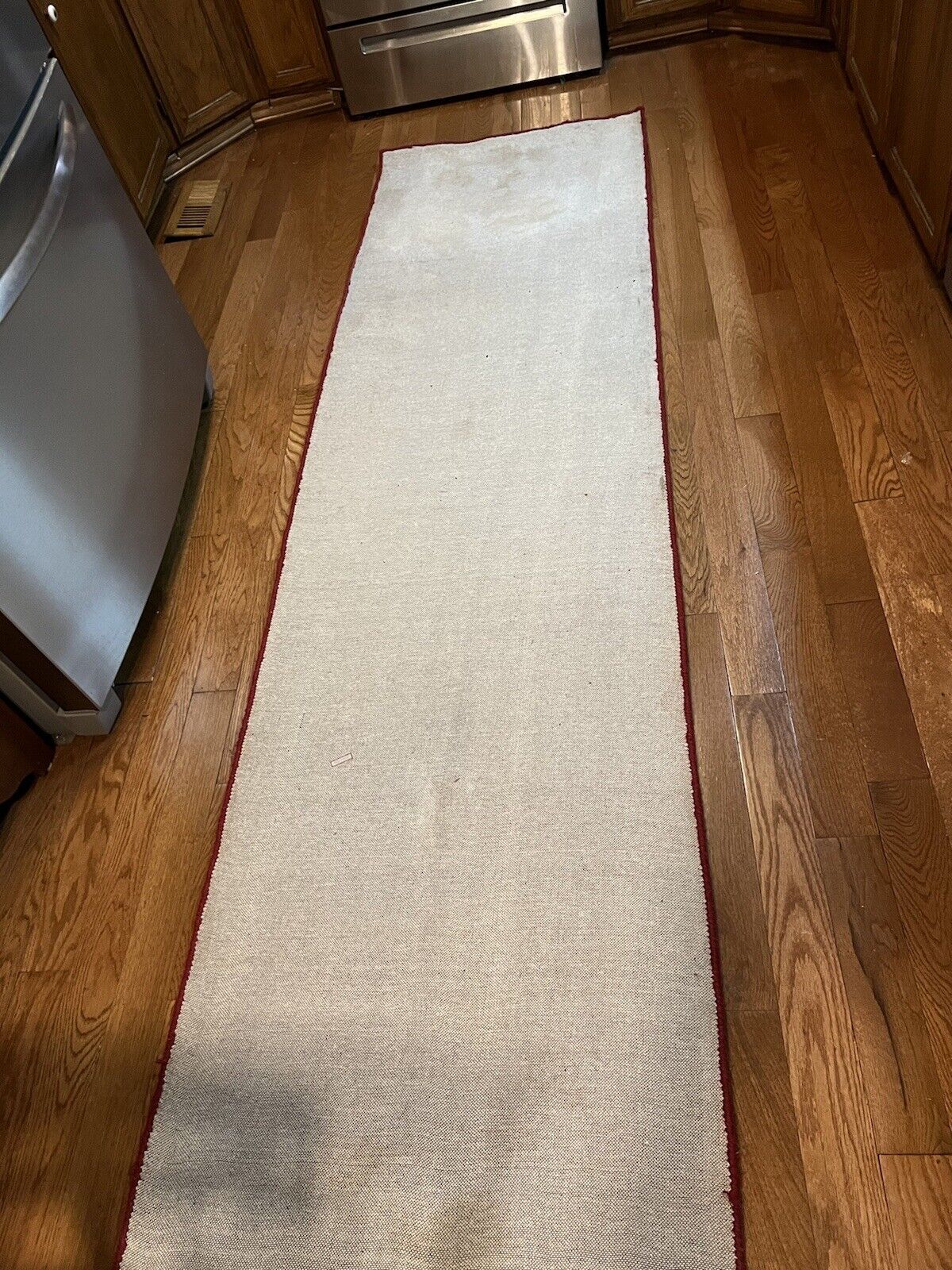 Hand-Knotted Vintage Wool Runner Rug 2.5 X 8.11