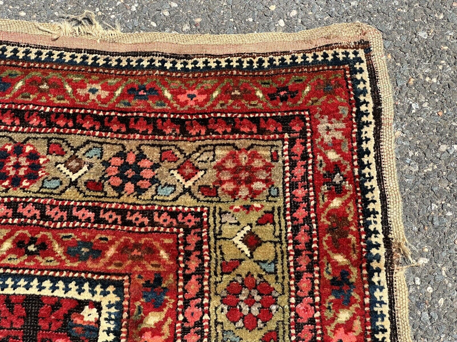 Antique Caucasian Armenian Gharabagh Rug 4.5x8.7