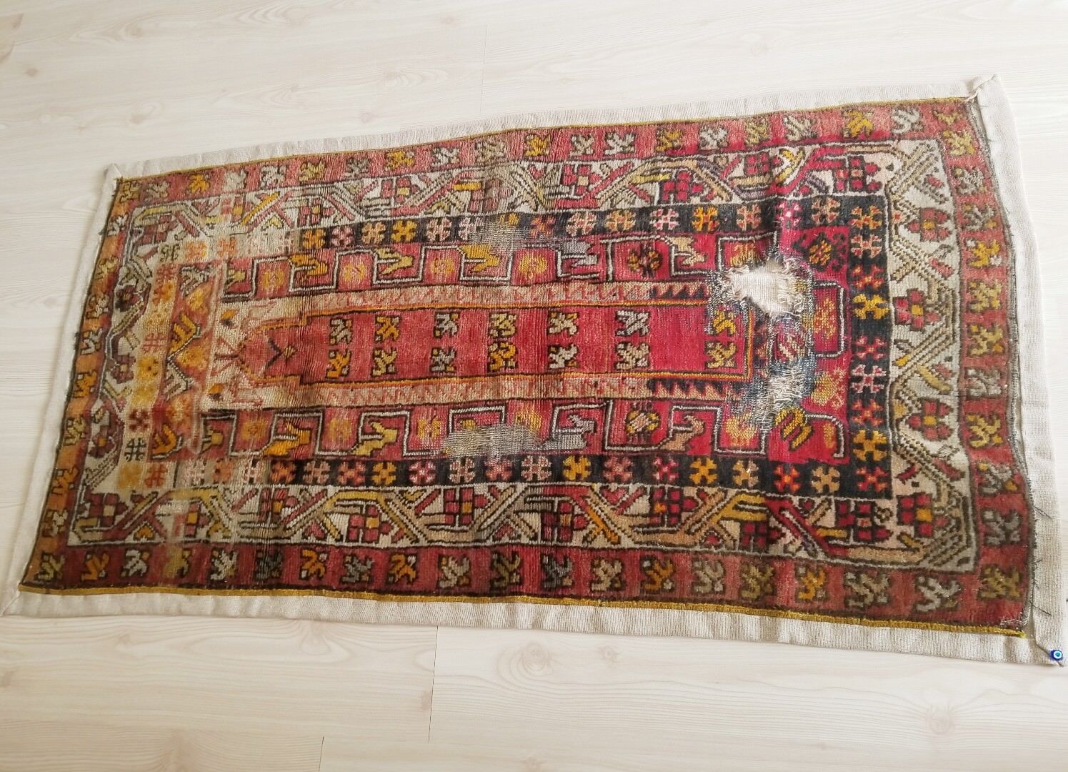 Antique Sivas Prayer Pile Rug, Pre-1900s, Turkey