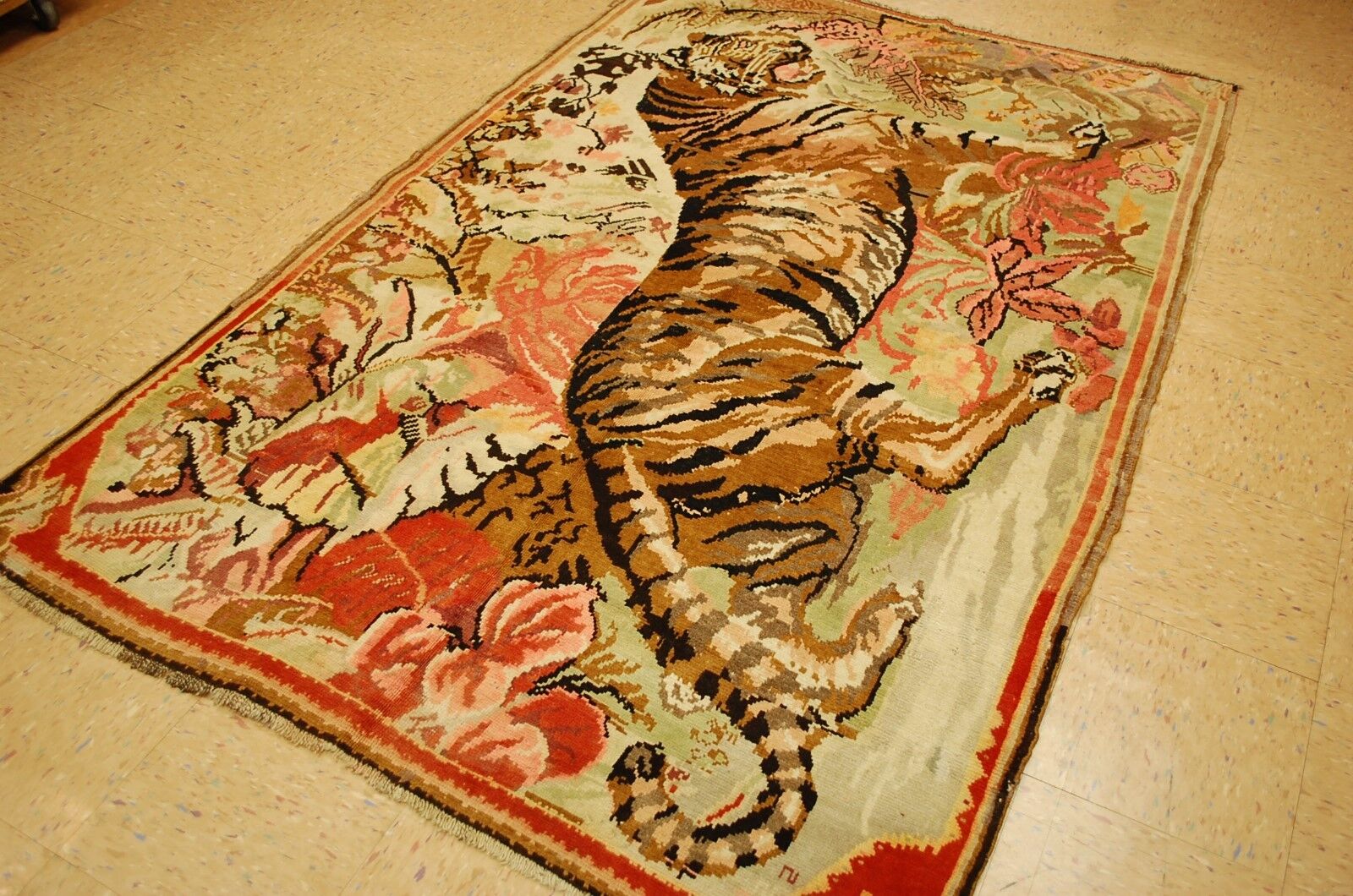 Rare Pre-1900 Caucasian Gharabagh Rug 4.8x7.5