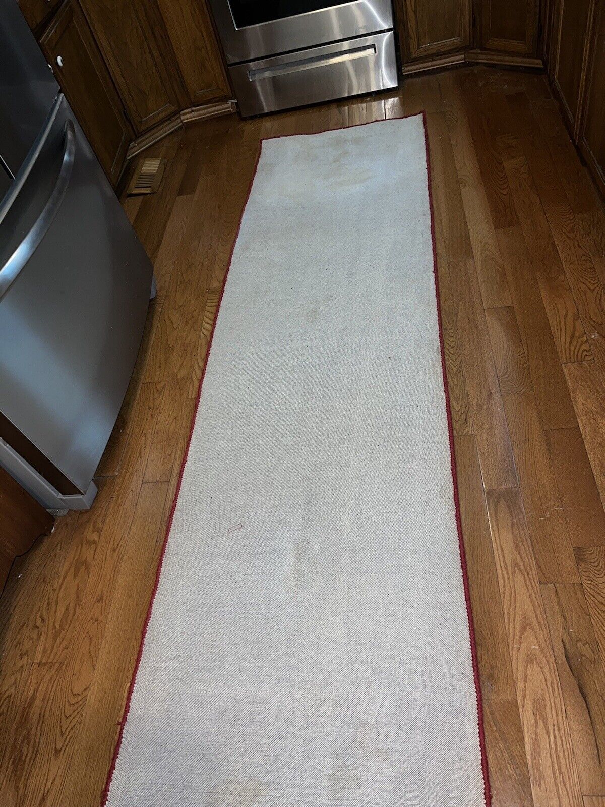 Hand-Knotted Vintage Wool Runner Rug 2.5 X 8.11