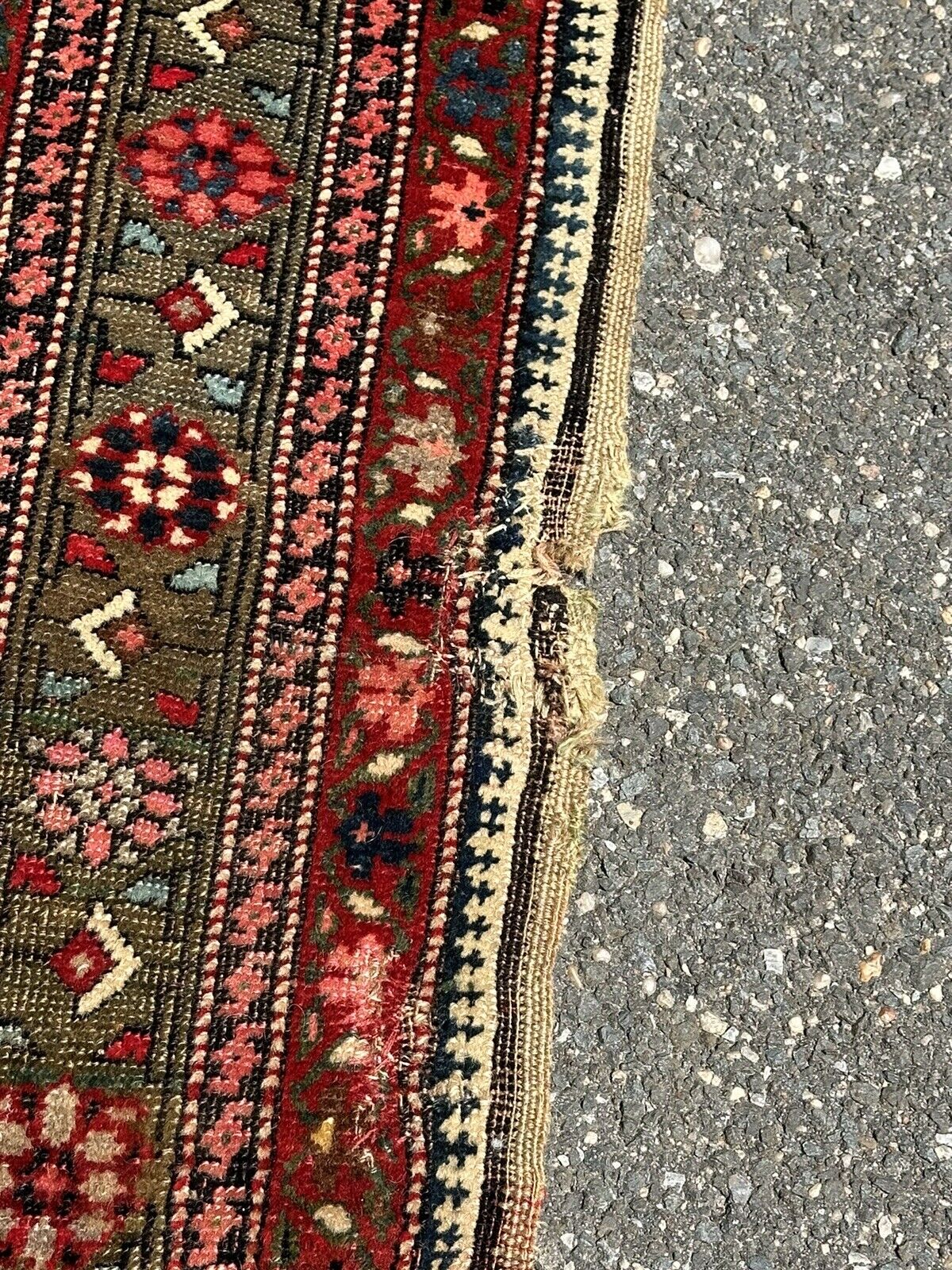 Antique Caucasian Armenian Gharabagh Rug 4.5x8.7