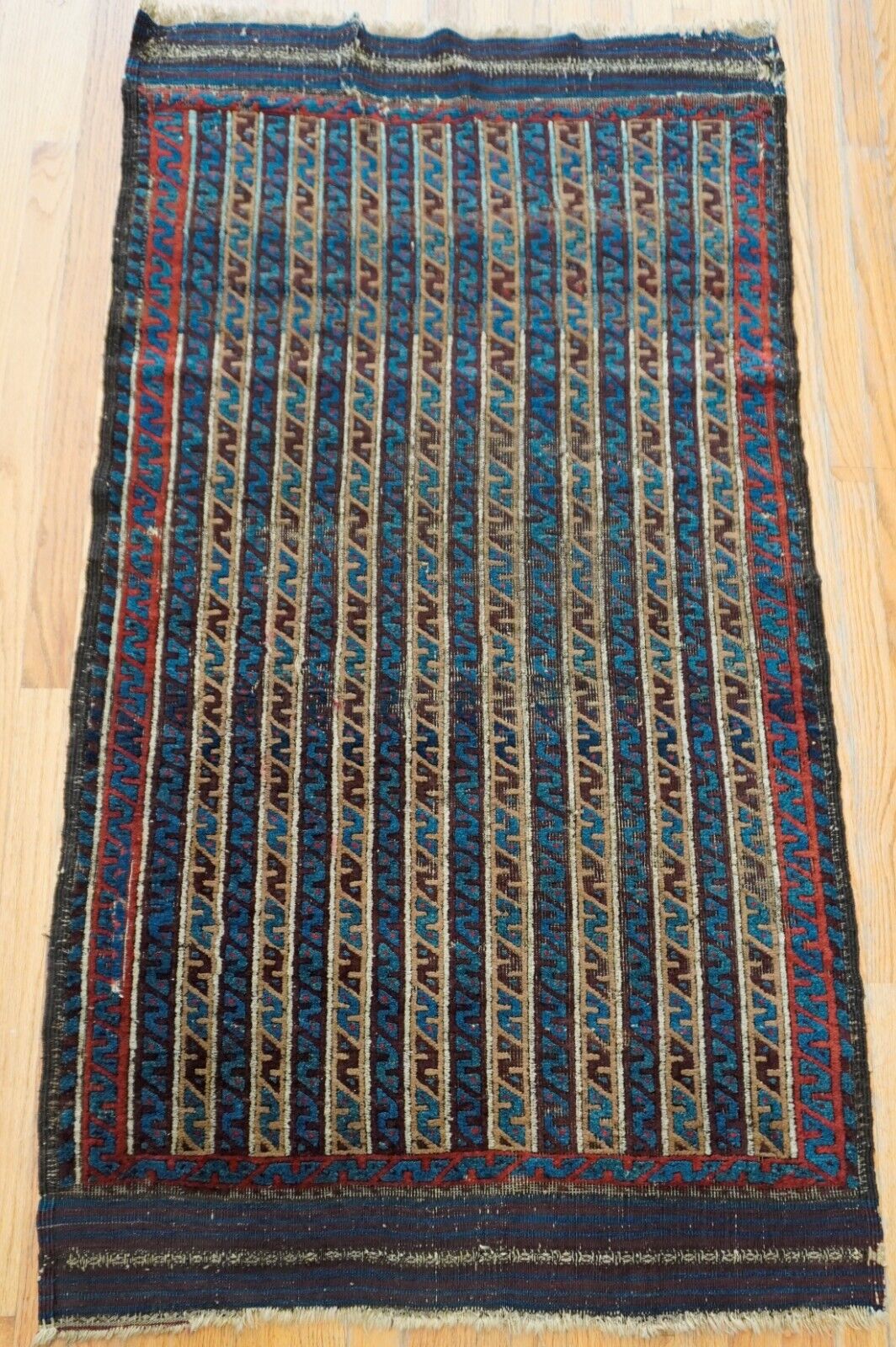 Antique Baluch Hand-Knotted Wool Tribal Rug 3' x 5'5
