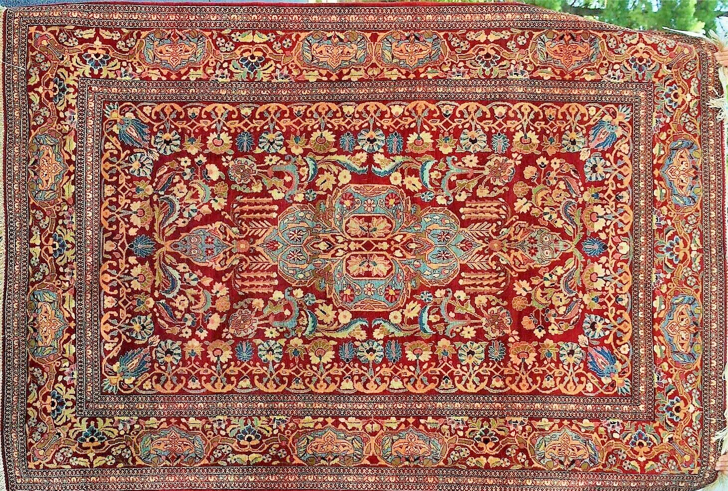 Authentic Antique Middle Eastern Ahmad Rug 1900s
