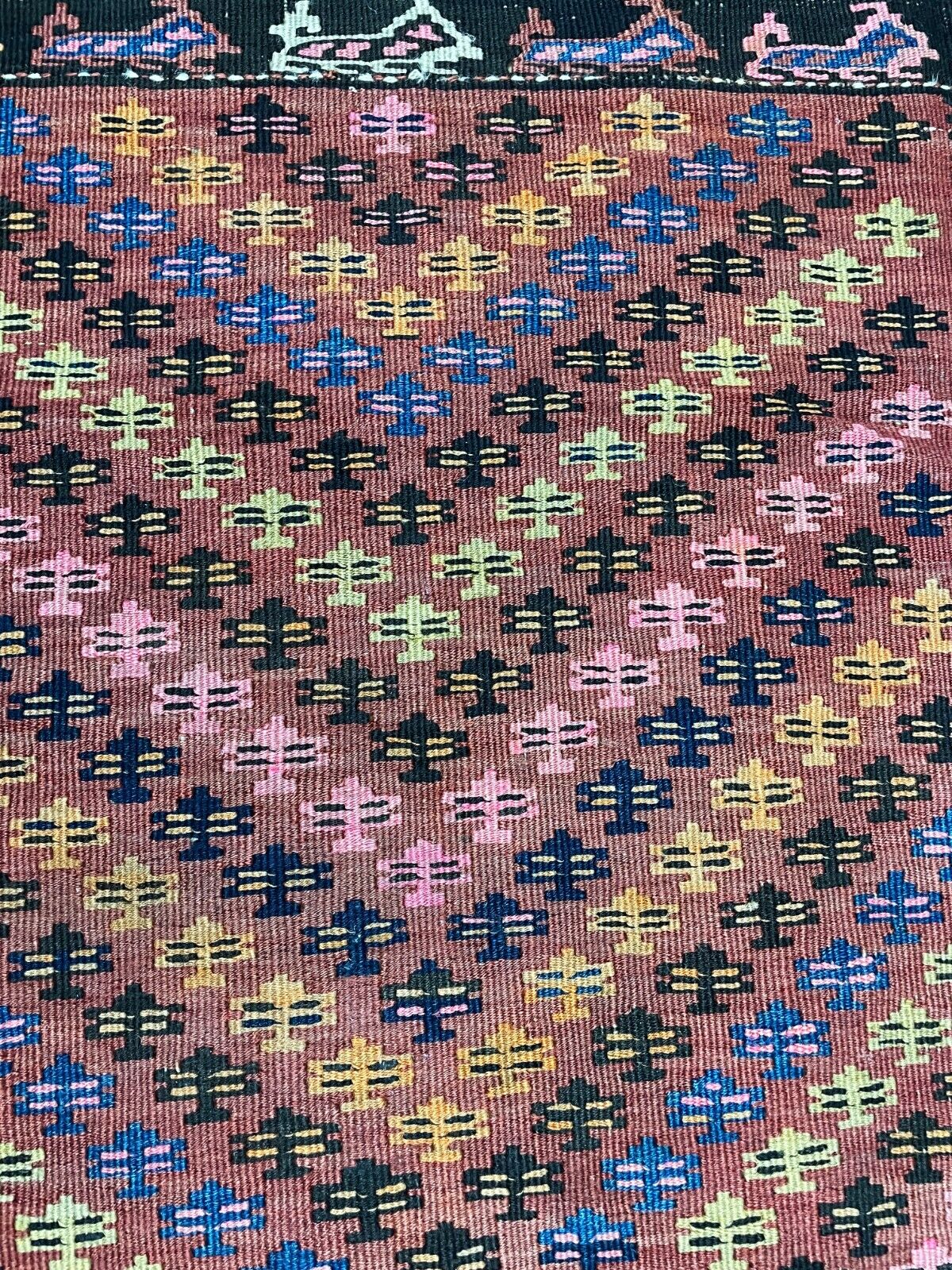 Vintage Turkish Kilim Flat Weave Rug, 5'6" x 10