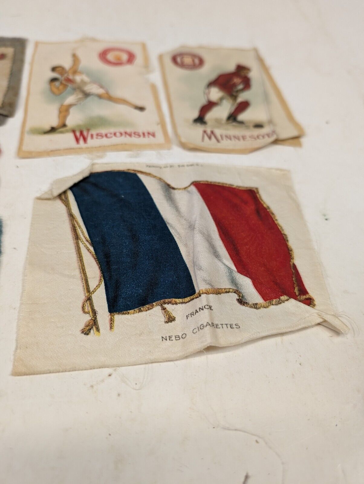 Antique Tobacco Silk Cards: Wisconsin Minnesota Sports