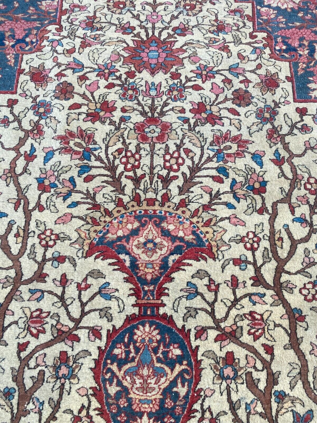 1900s Colorful Tree of Life Antique Rug