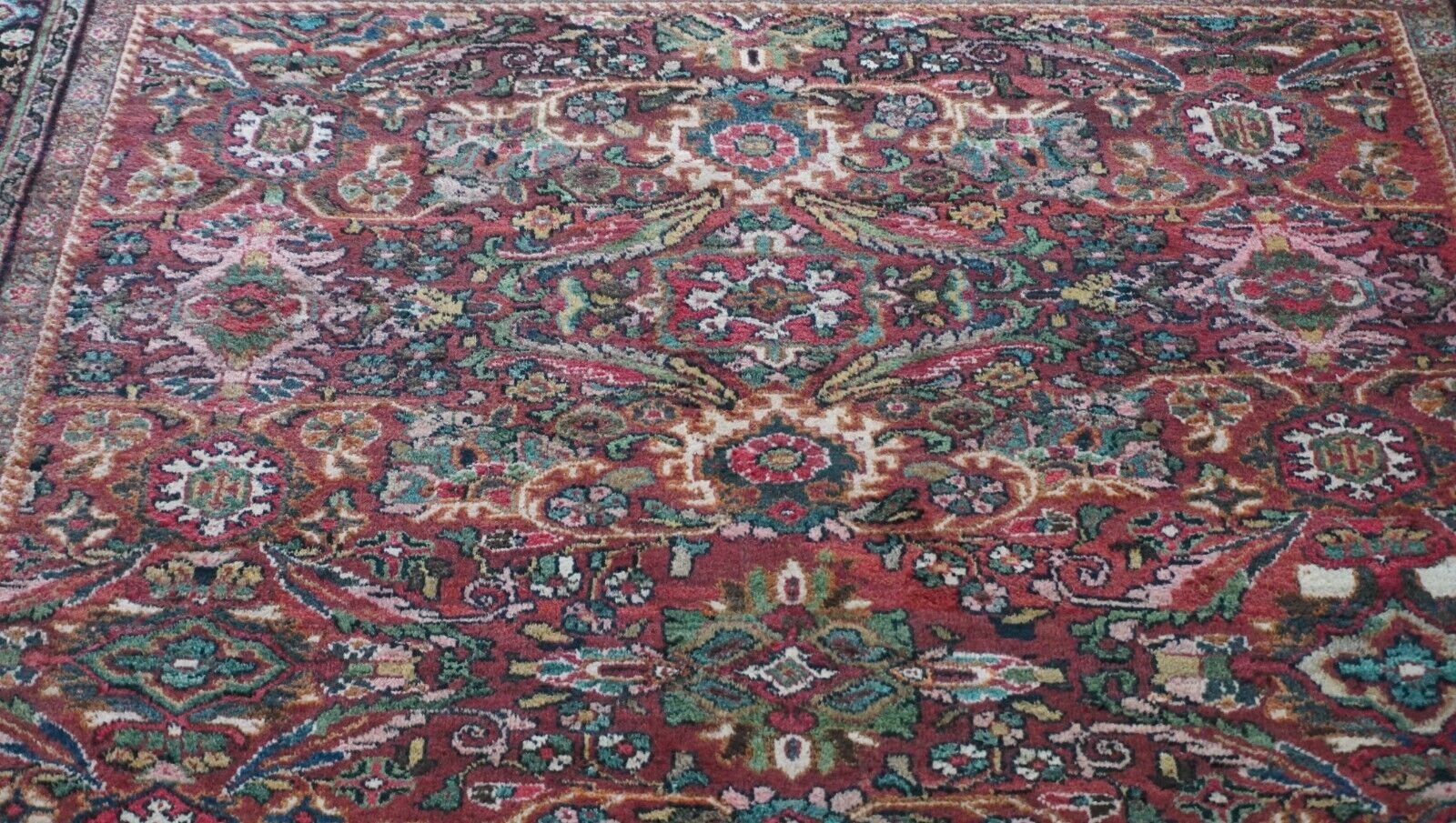 1900s Hand-Knotted Sultanabadd Oriental Rug 8'9"x11'5