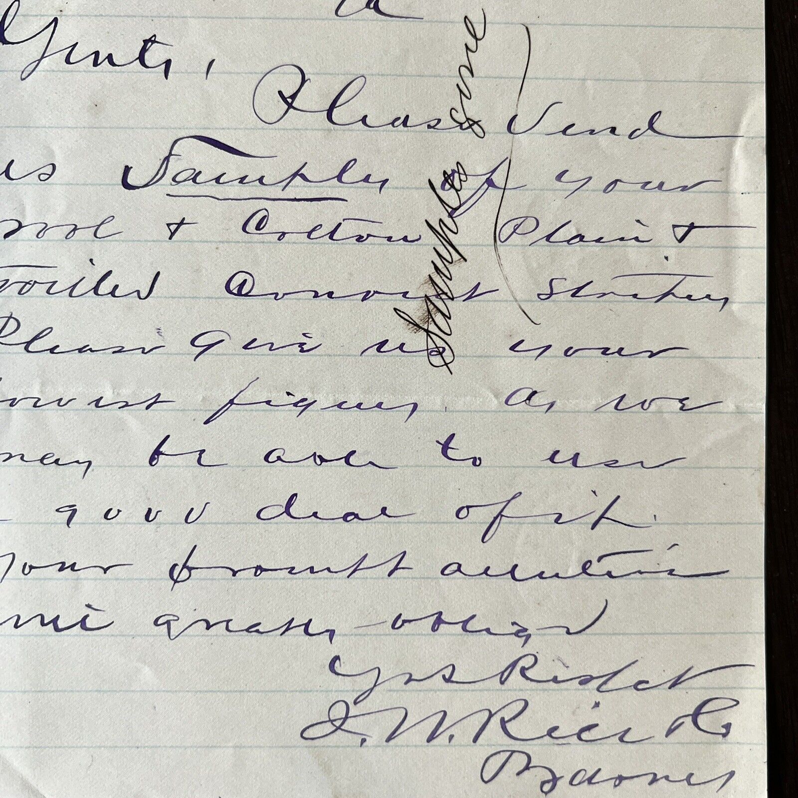 1885 J.W. Rice Antique Letterhead from New York