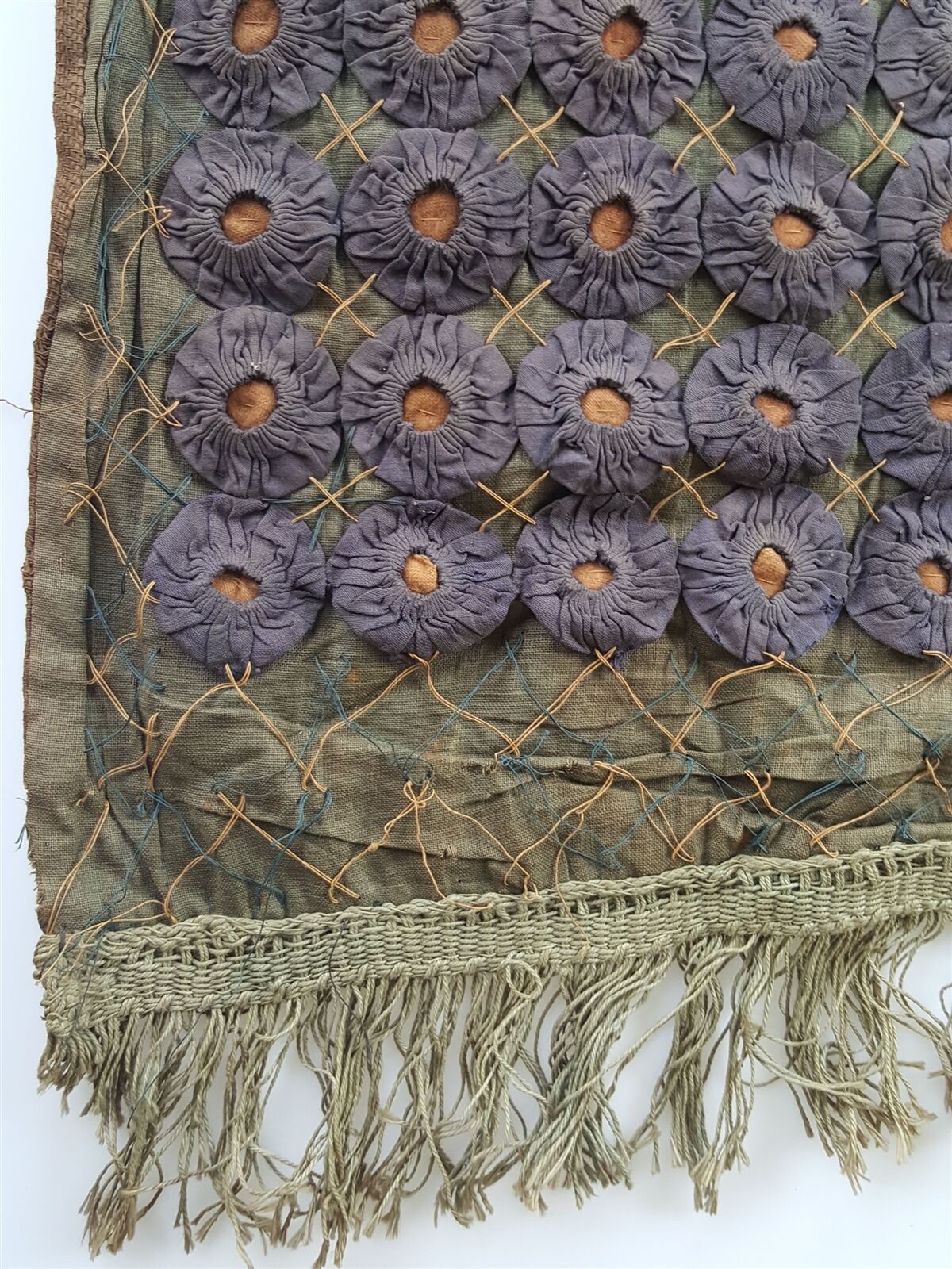 1800s Antique Fabric Table Runner - Americana Decor