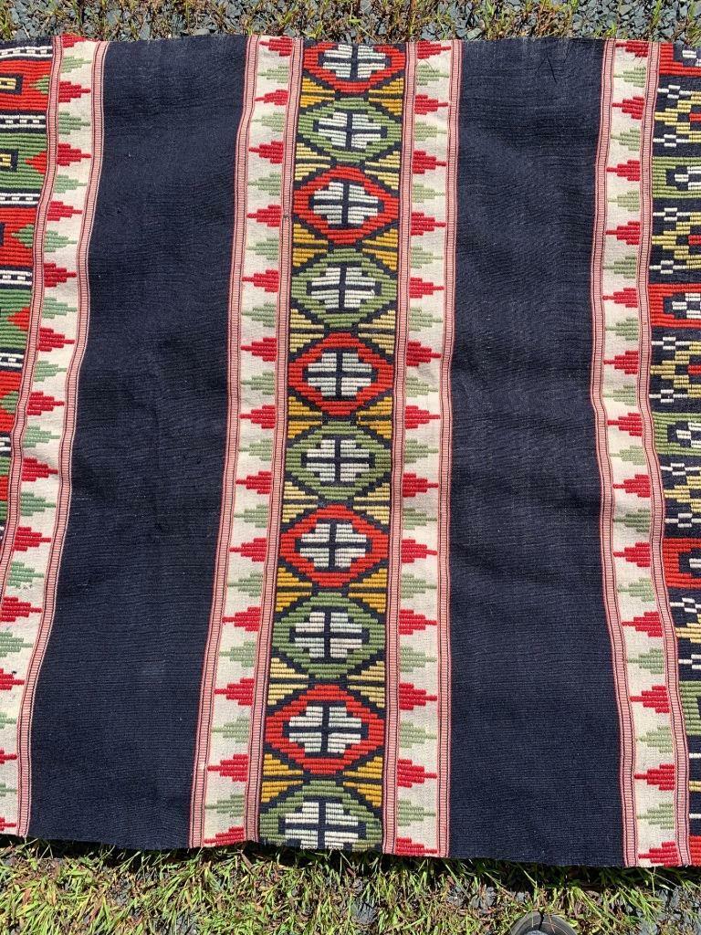 Antique Norwegian Handwoven Tapestry 1800s, XL