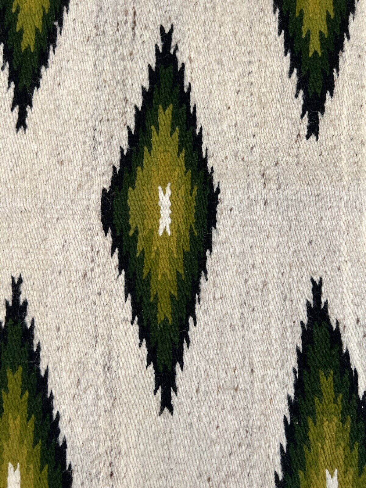 Vintage 1900s Handmade Wool Rug, Unique Design