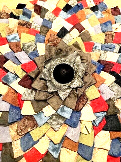 Antique Handcrafted Silk Table Center Cloth