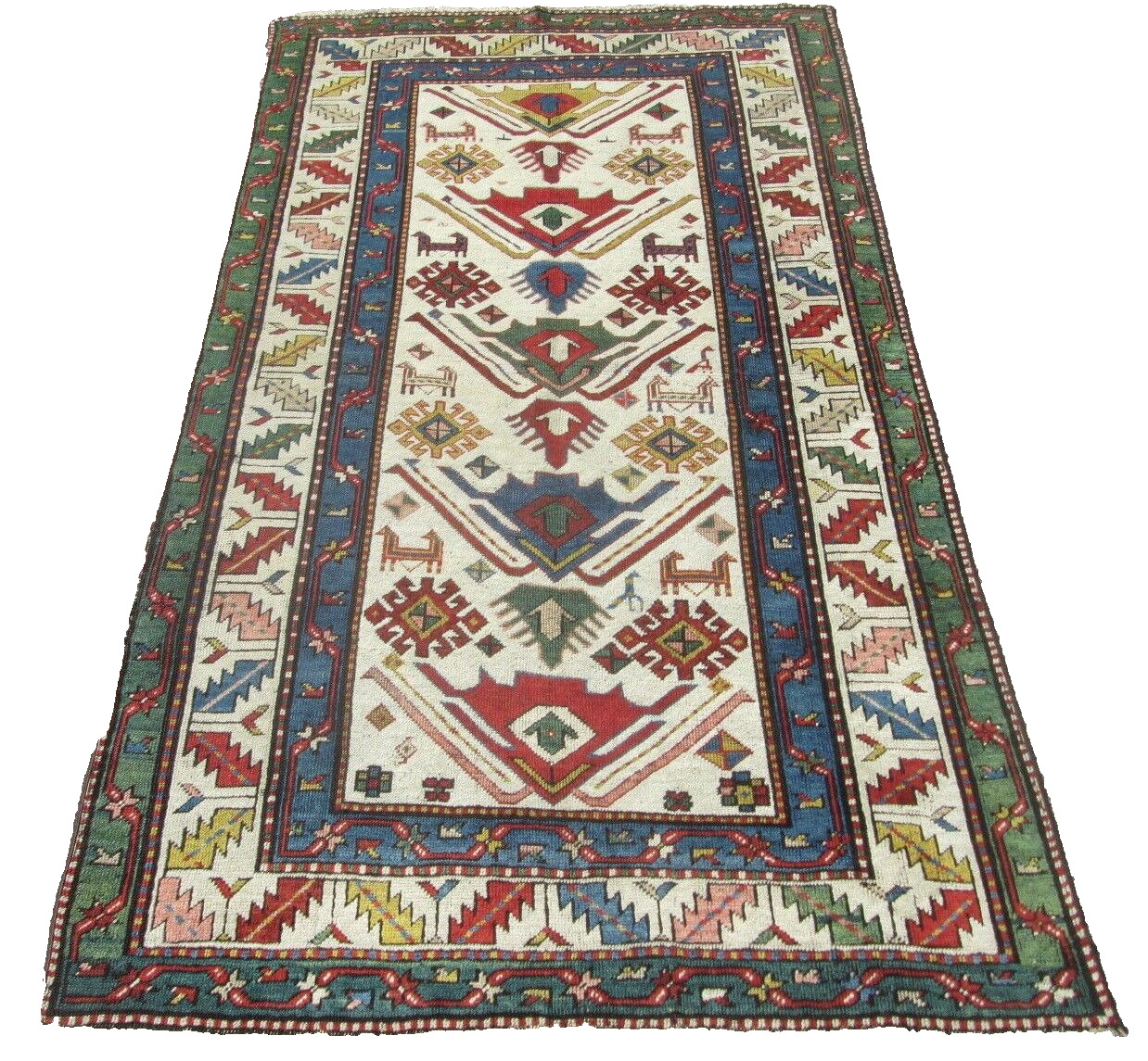 Rare Antique Shirvan Bidjov Caucasian Rug