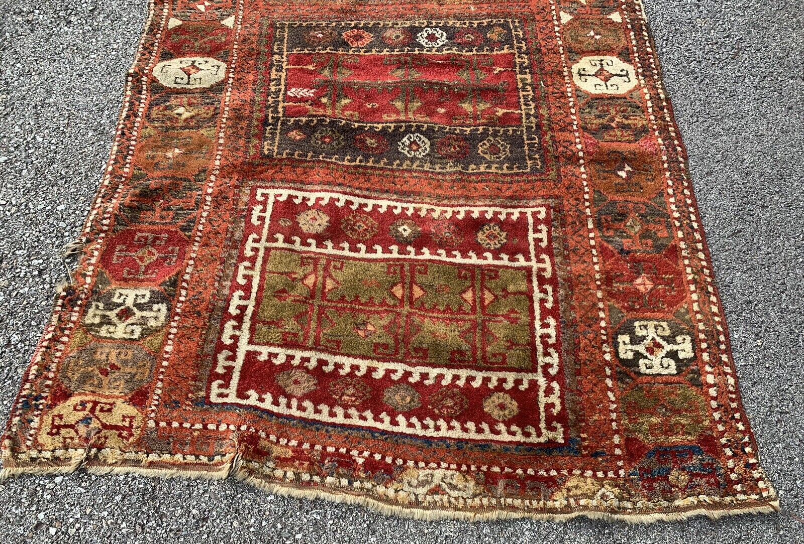 Circa 1900 Antique North West Persia Rug 3.9x6.1 Ft